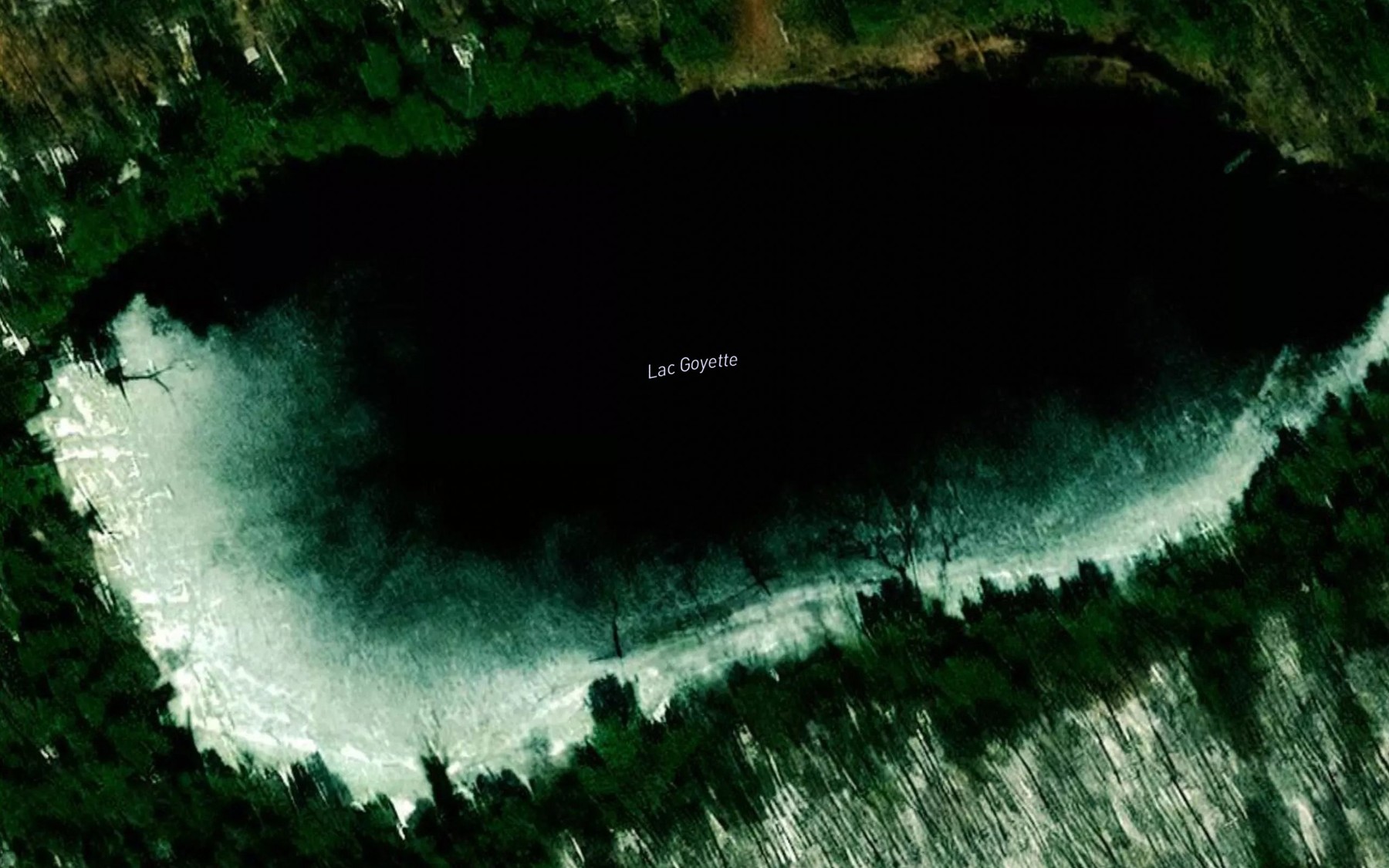 Satellite map of the Lac Goyette