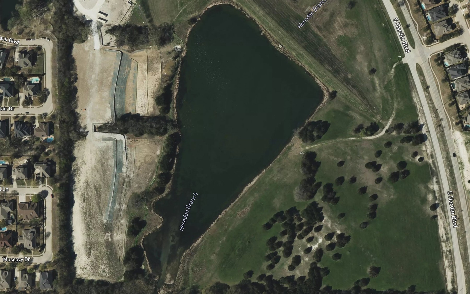 Satellite map of the Soil Conservation Service Site 3d Reservoir