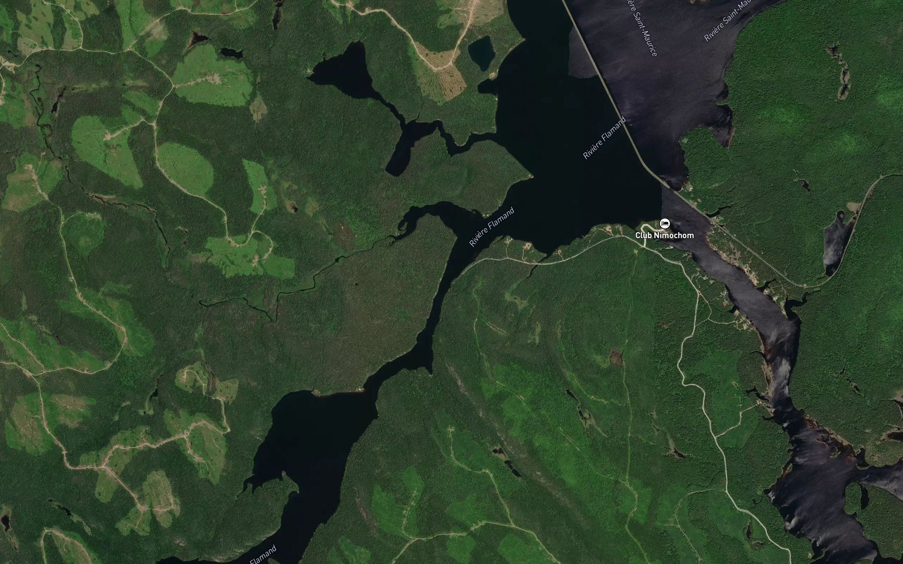 Satellite map of the Riviere Flamand