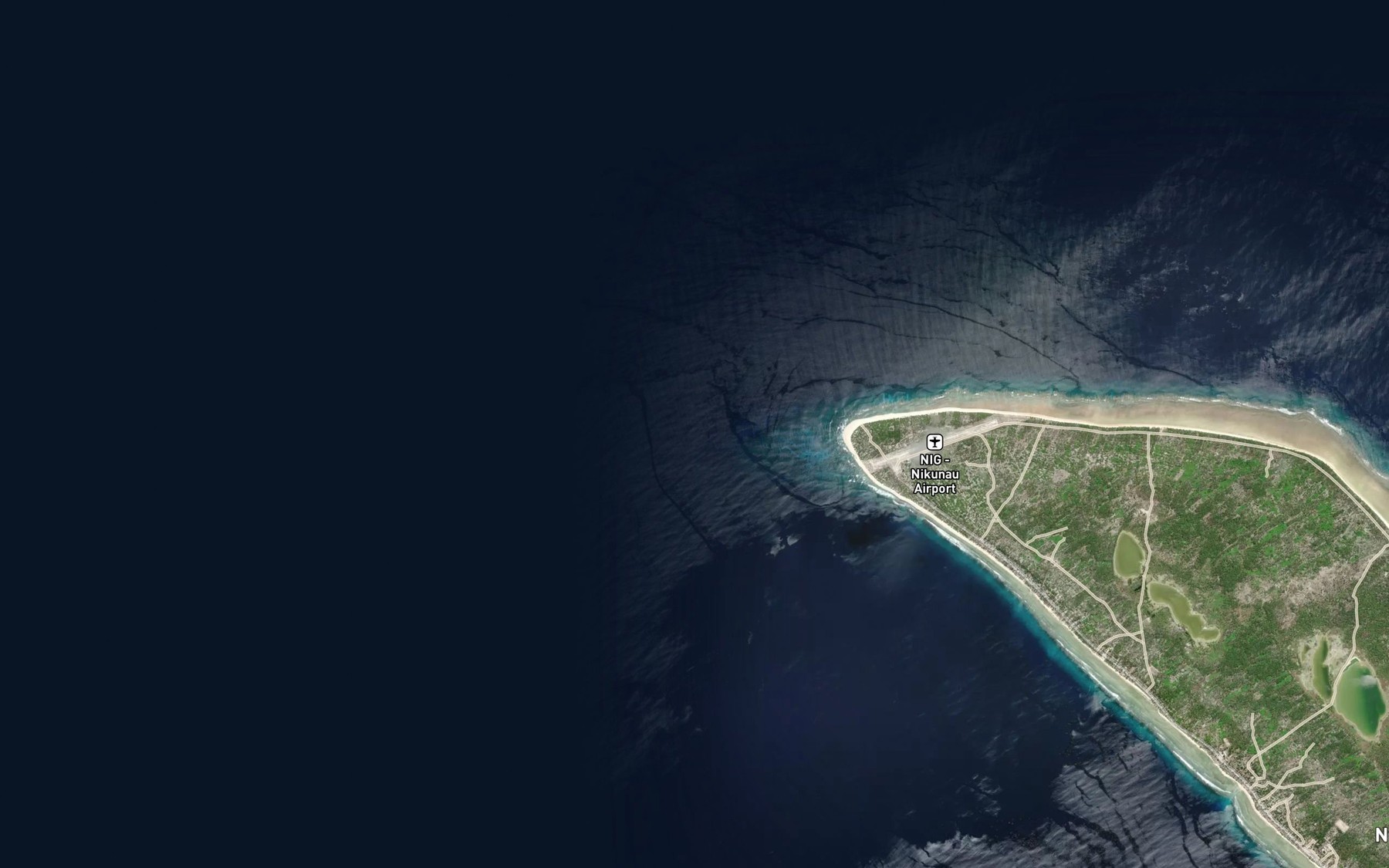Satellite map of the NW Shoal
