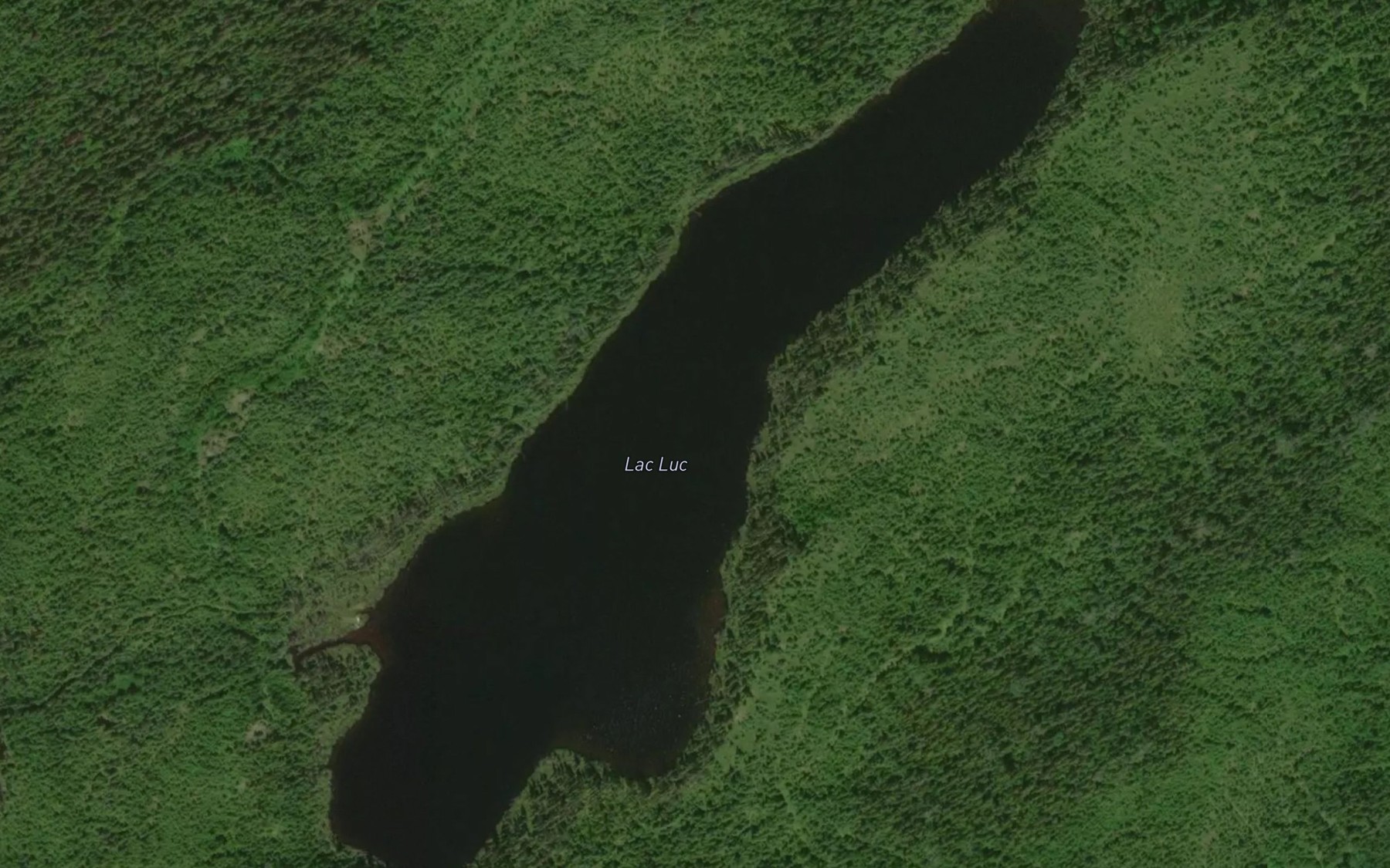 Satellite map of the Lac Luc