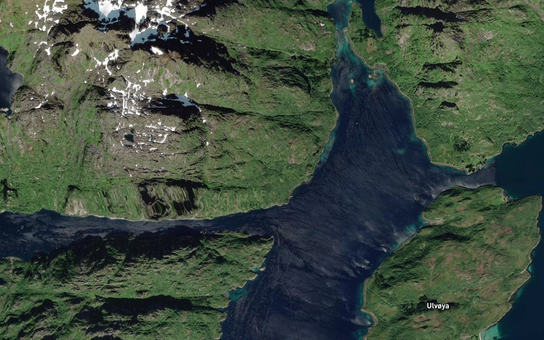 Satellite map of the Ytrelva