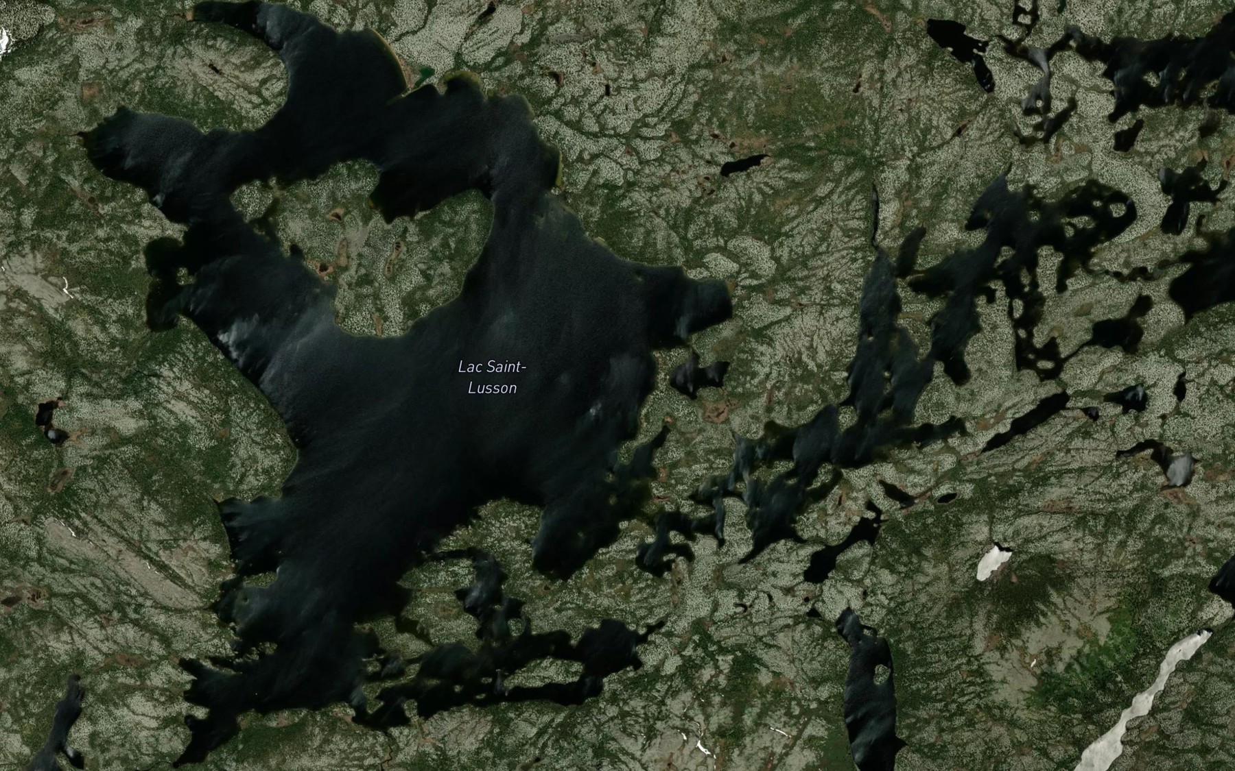 Satellite map of the Lac Saint-Lusson