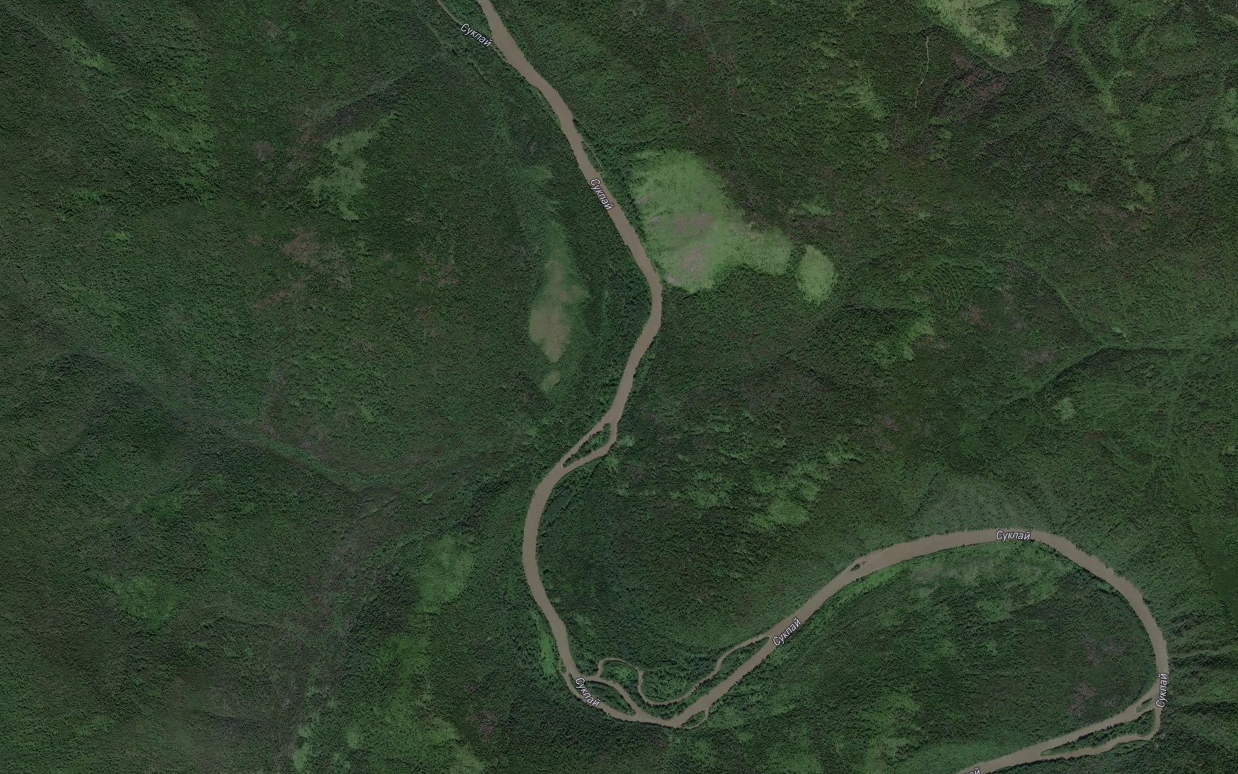 Satellite map of the Malyy Amidey