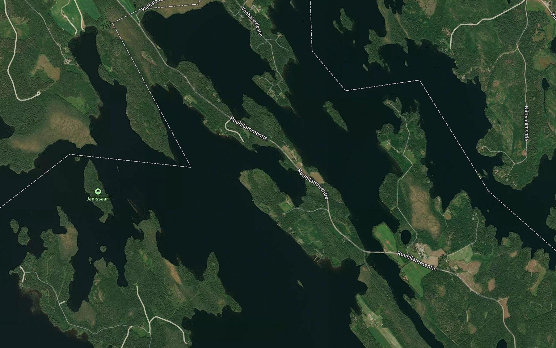 Satellite map of the Saunalahti