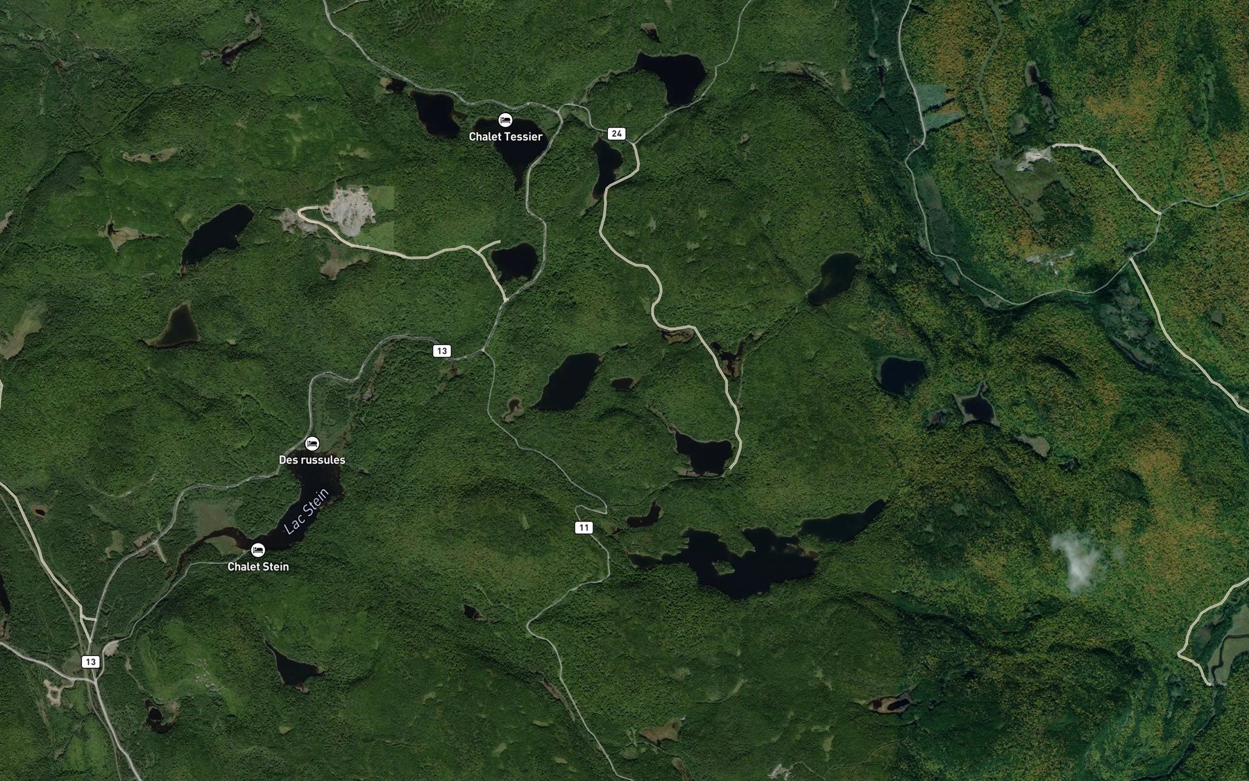 Satellite map of the Lac Potvin