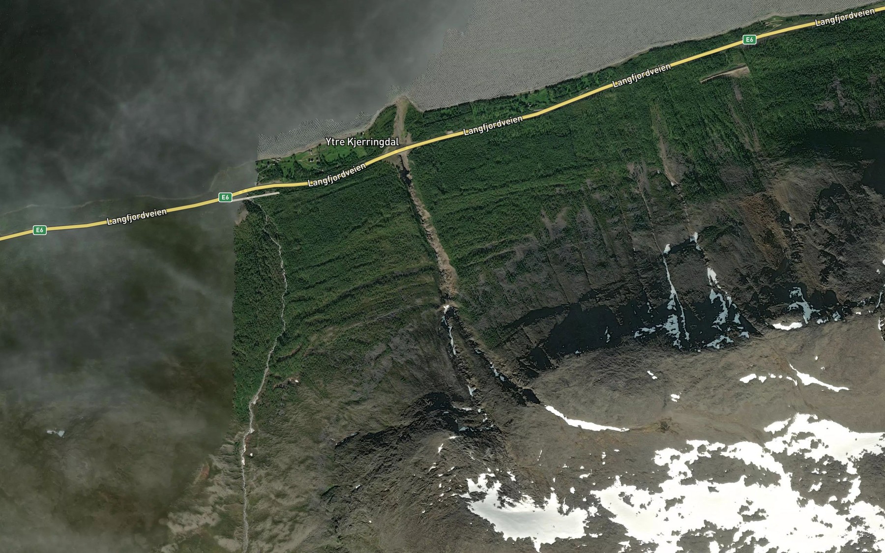 Satellite map of the Herraneselva
