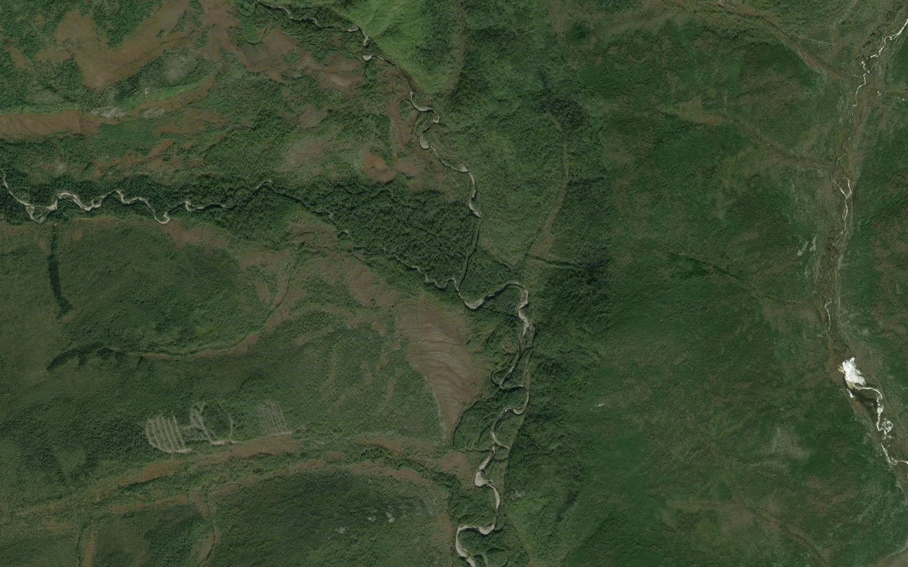 Satellite map of the Nizhnyaya Serigda