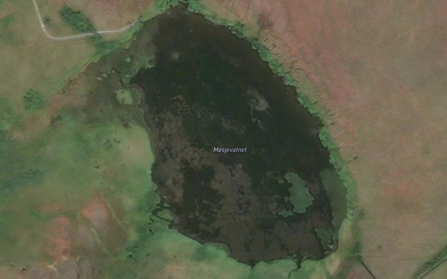 Satellite map of the Moskjevatnet