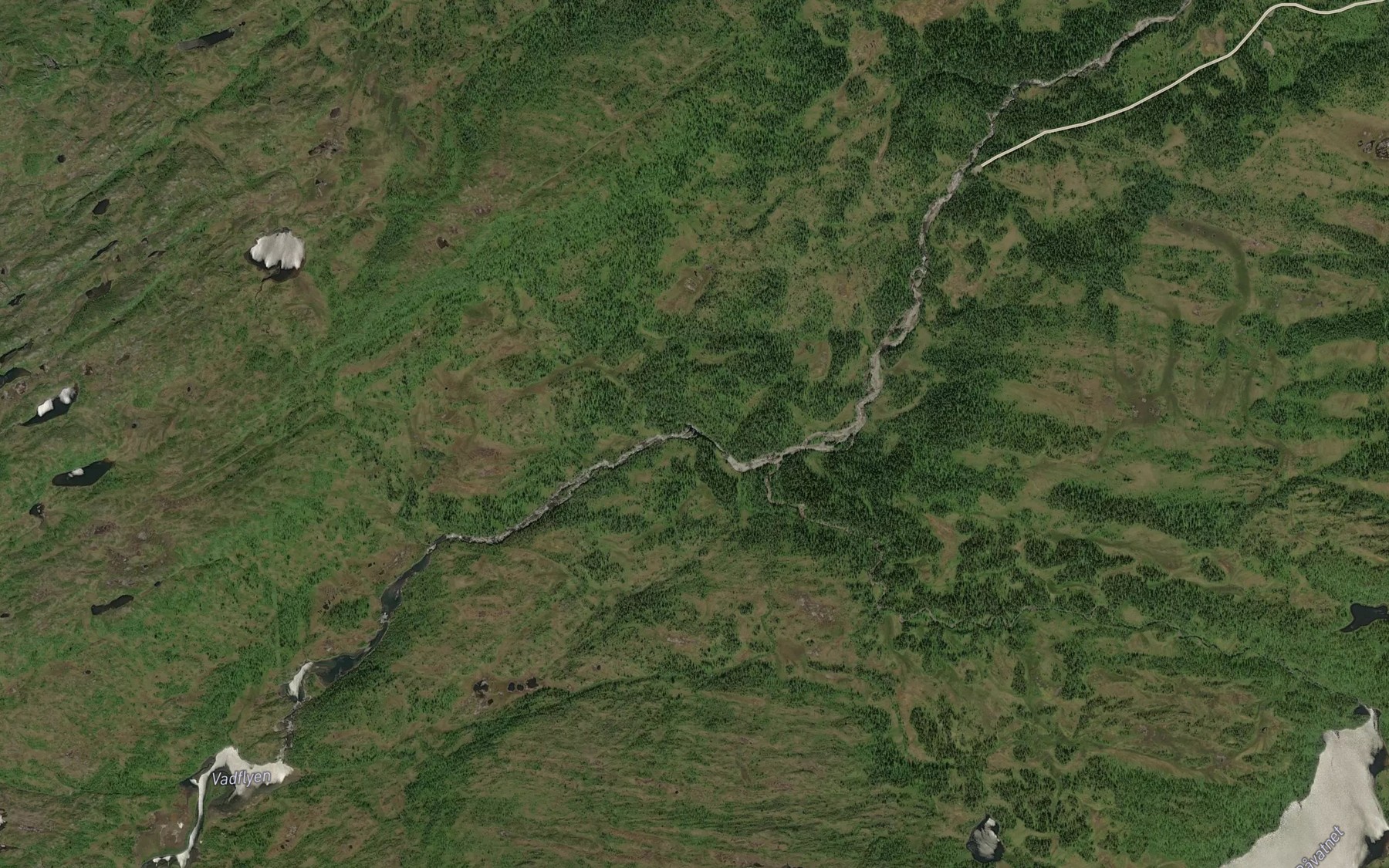 Satellite map of the Storfossen