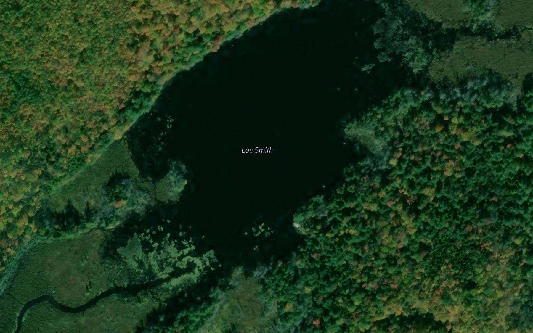 Satellite map of the Lac Smith