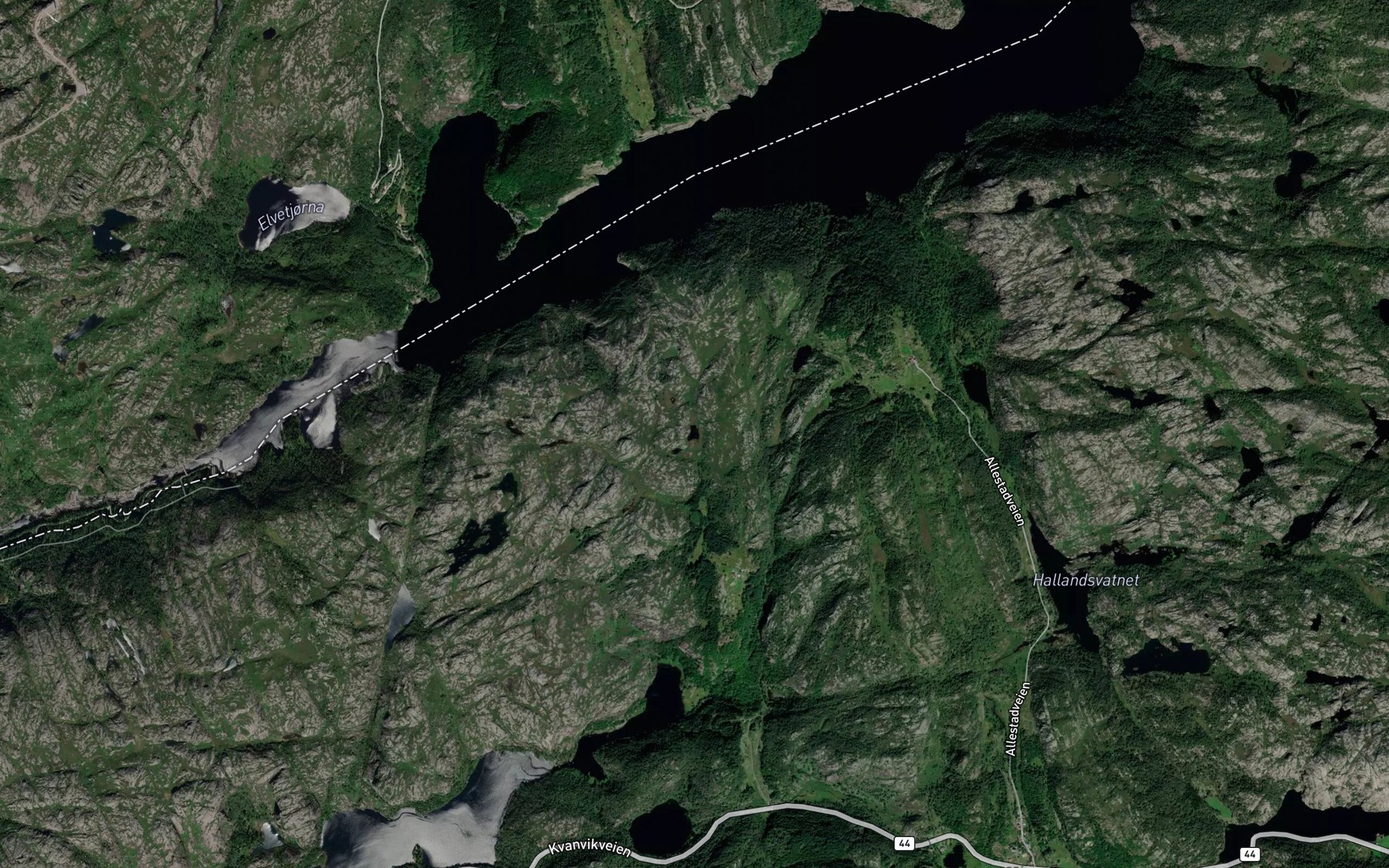 Satellite map of the Orrebakktjodn