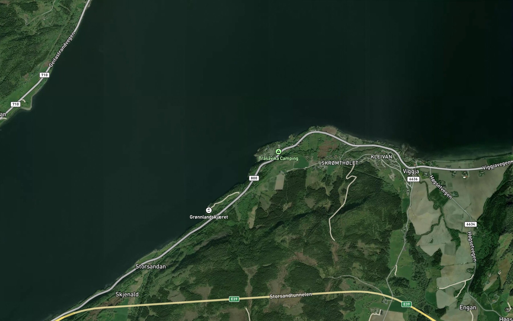 Satellite map of the Trasavika