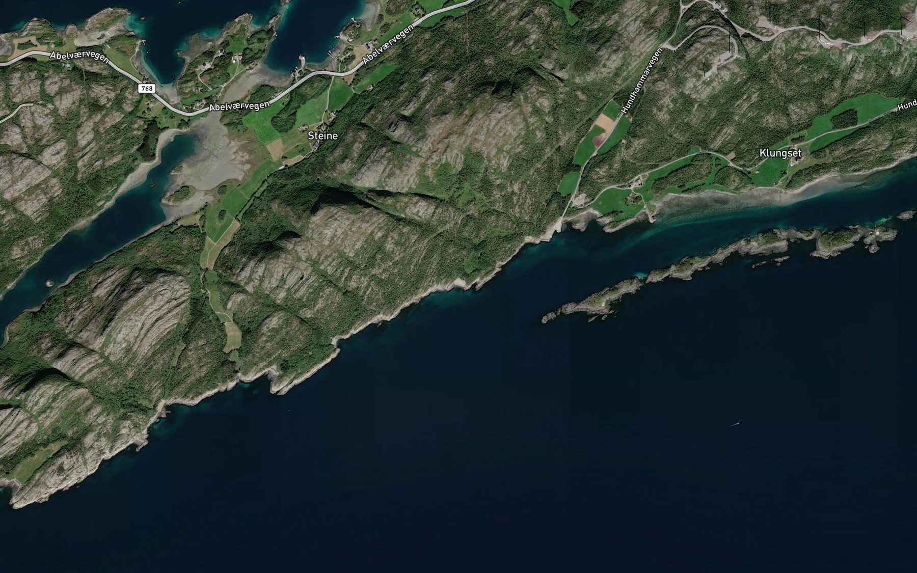 Satellite map of the Nilsvika