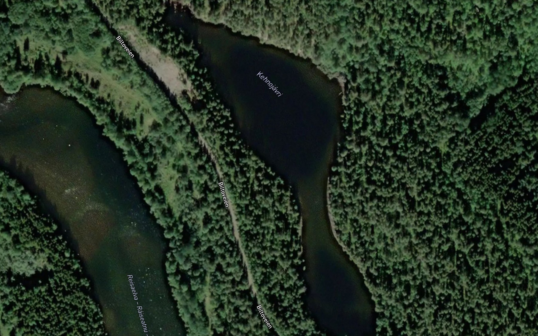 Satellite map of the Girnojavri