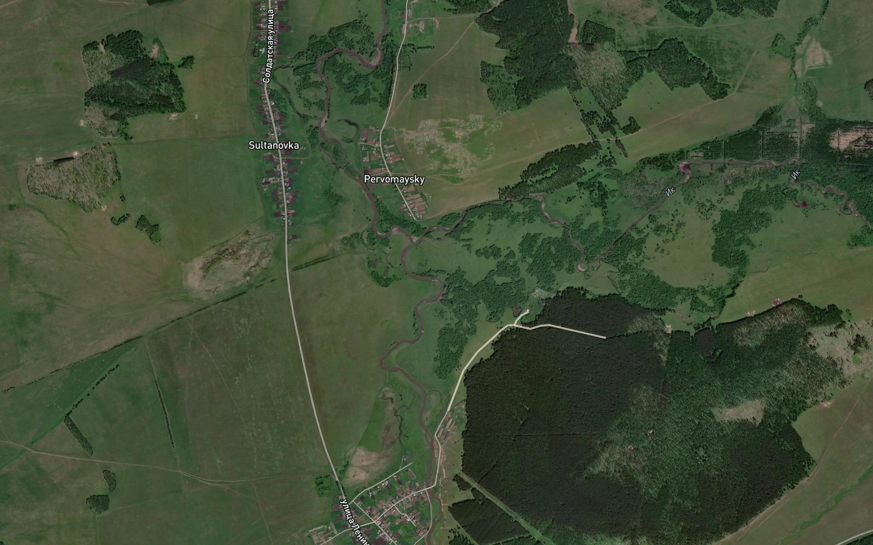 Satellite map of the Ik