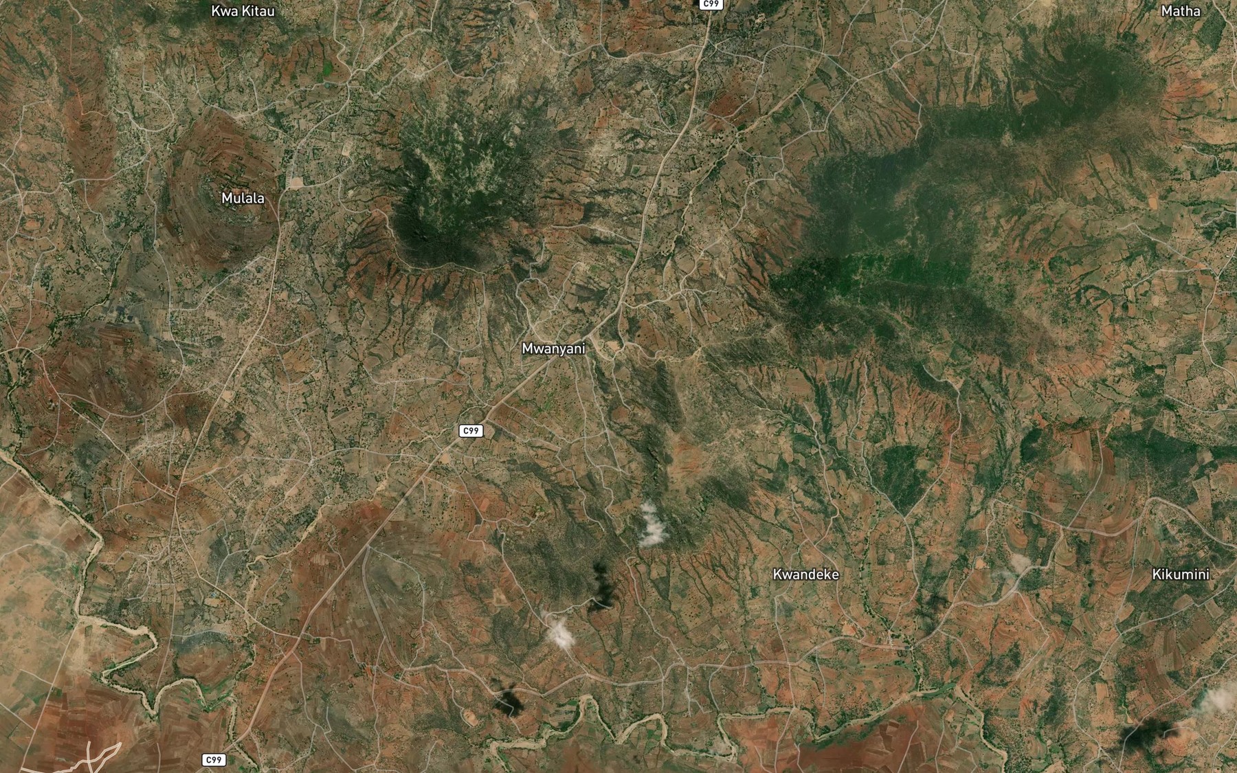 Satellite map of the Ilingoni