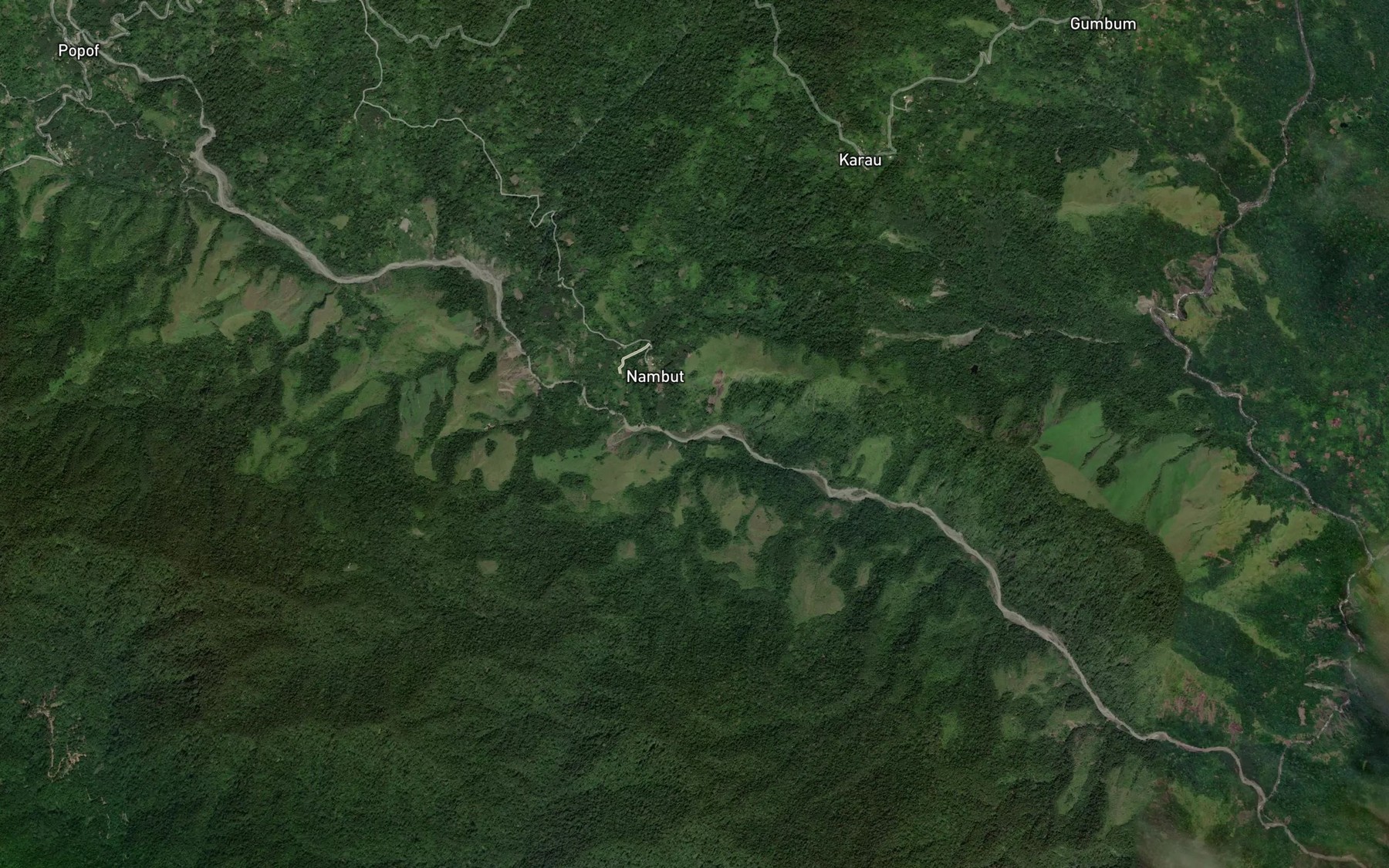 Satellite map of the Busu River