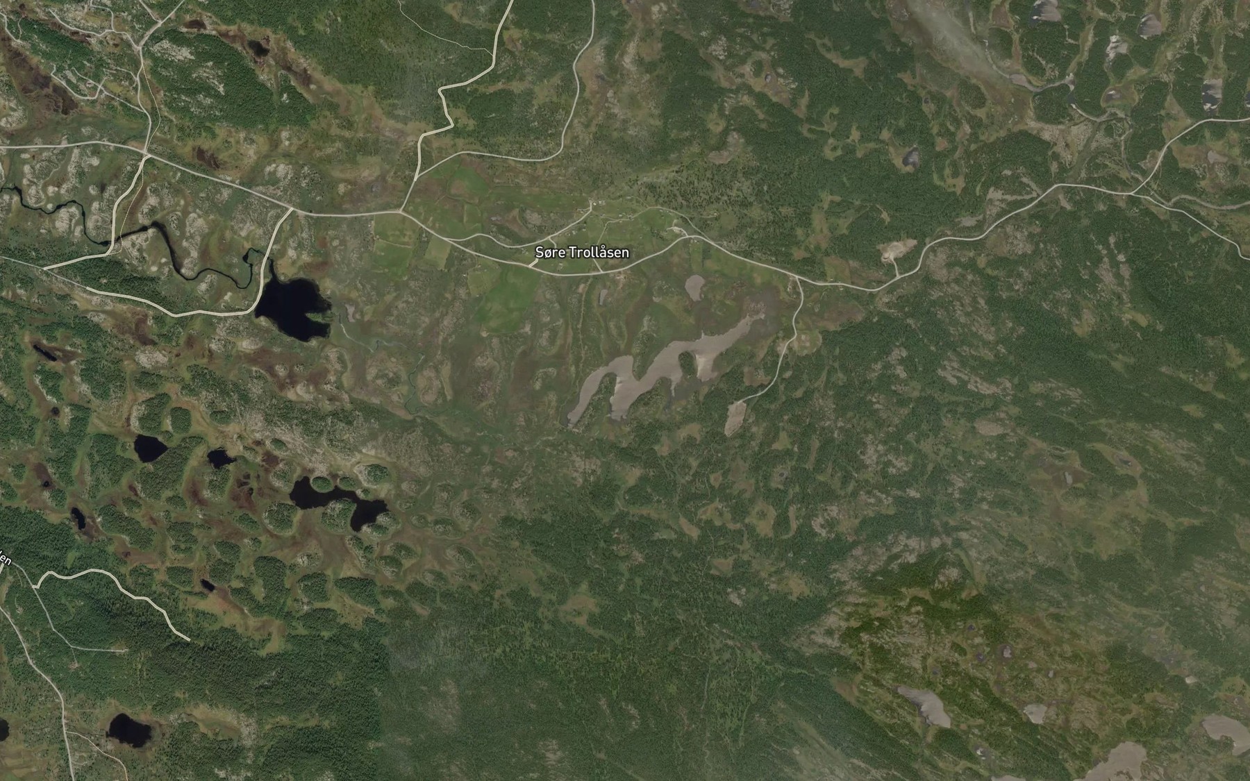 Satellite map of the Langetjernet