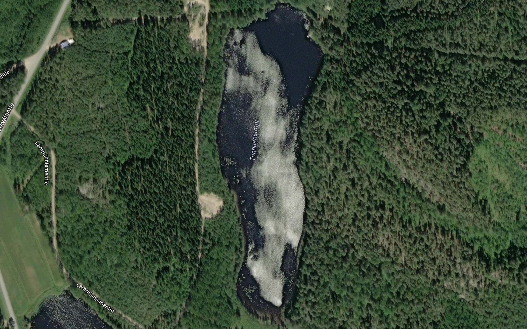 Satellite map of the Tonnaanlampi
