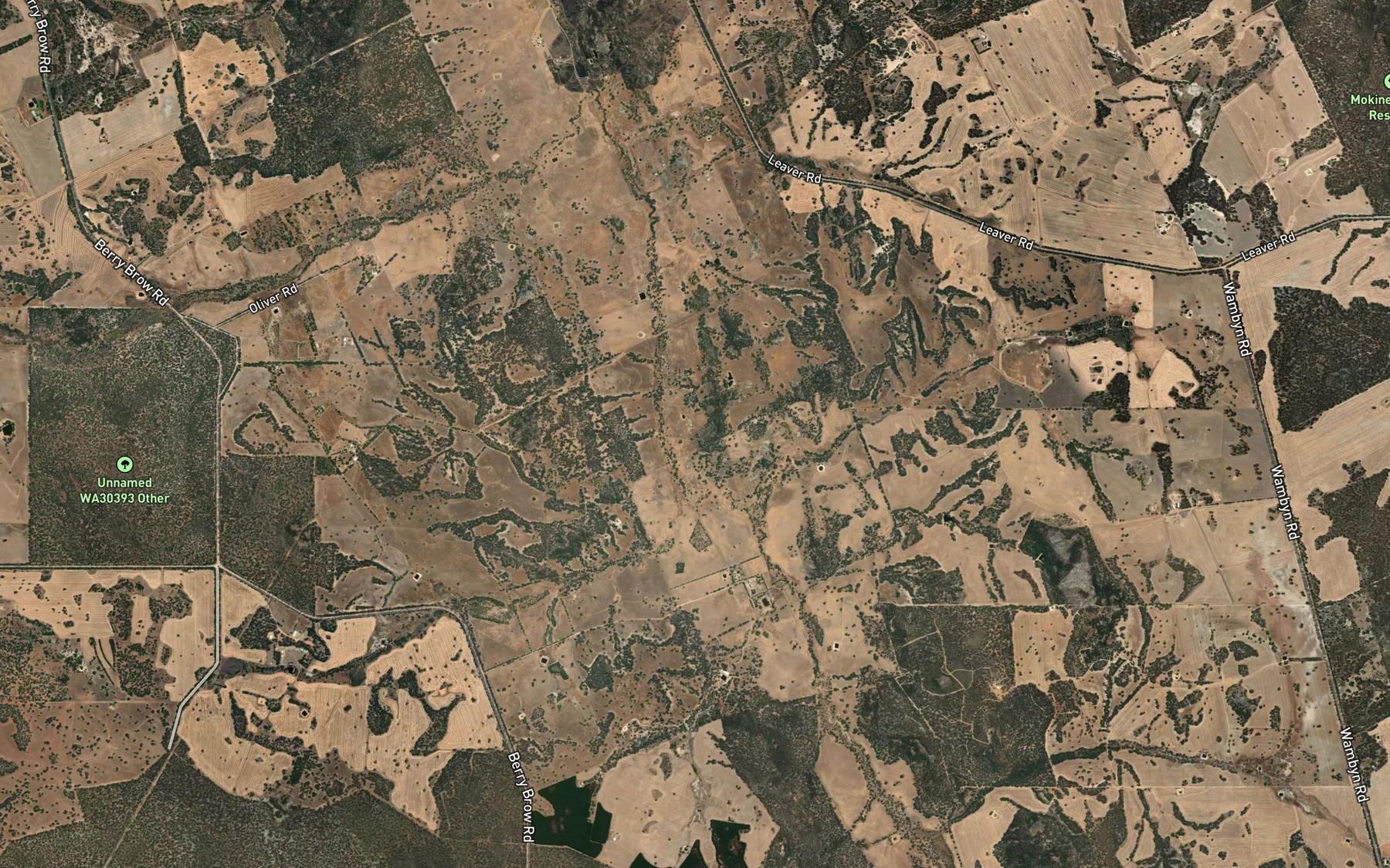 Satellite map of the Colgongine Spring