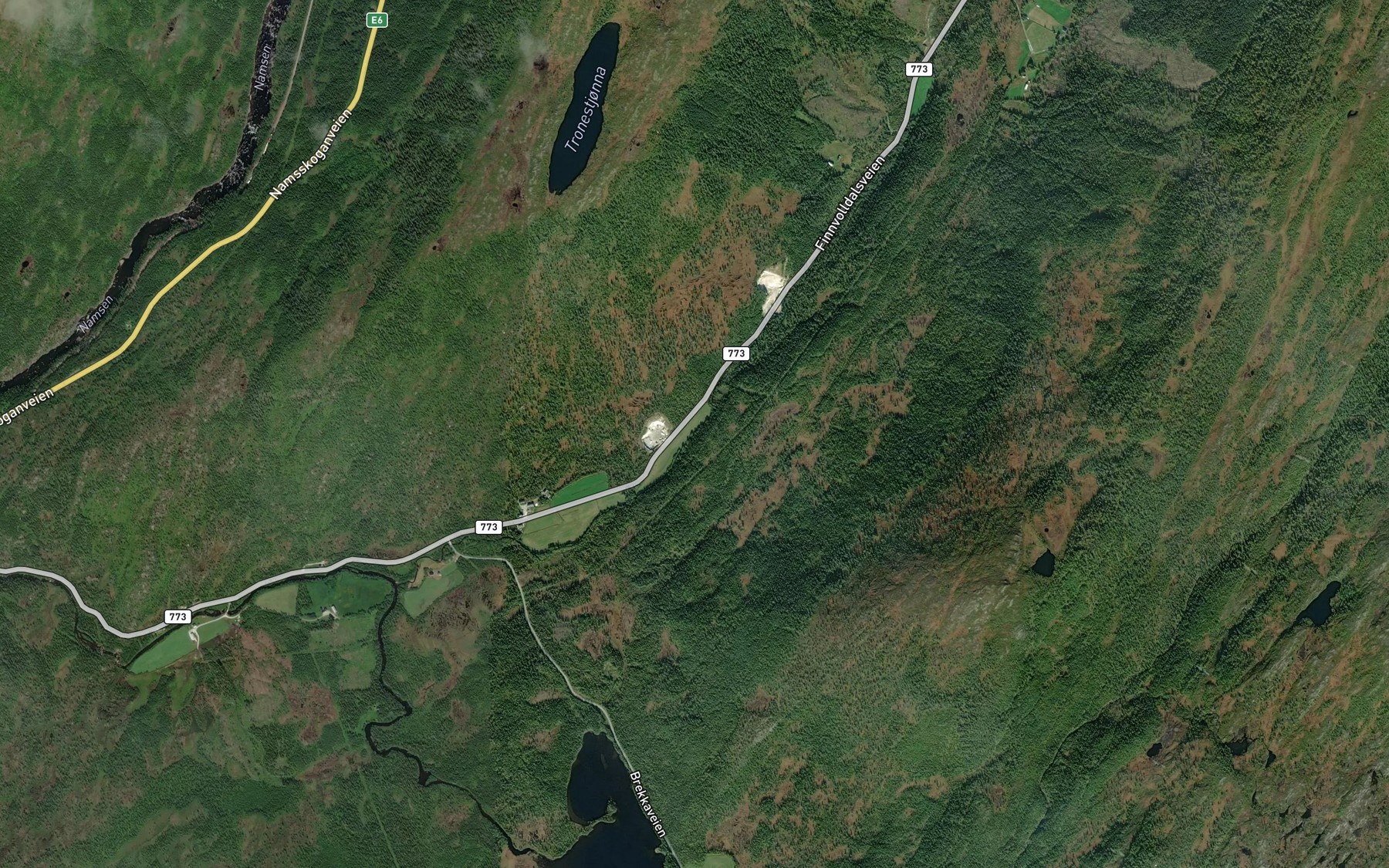 Satellite map of the Dievienjohke