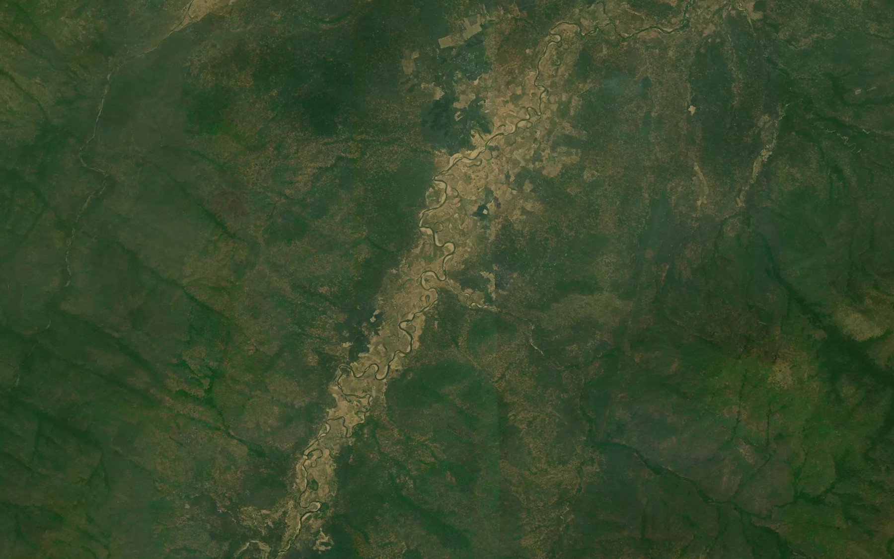 Satellite map of the River Nyankako