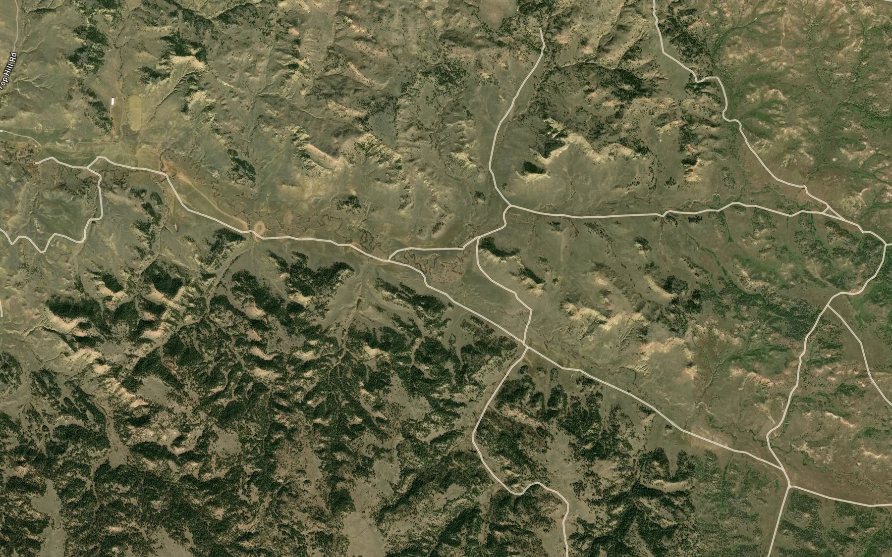 Satellite map of the South Fork Threemile Creek