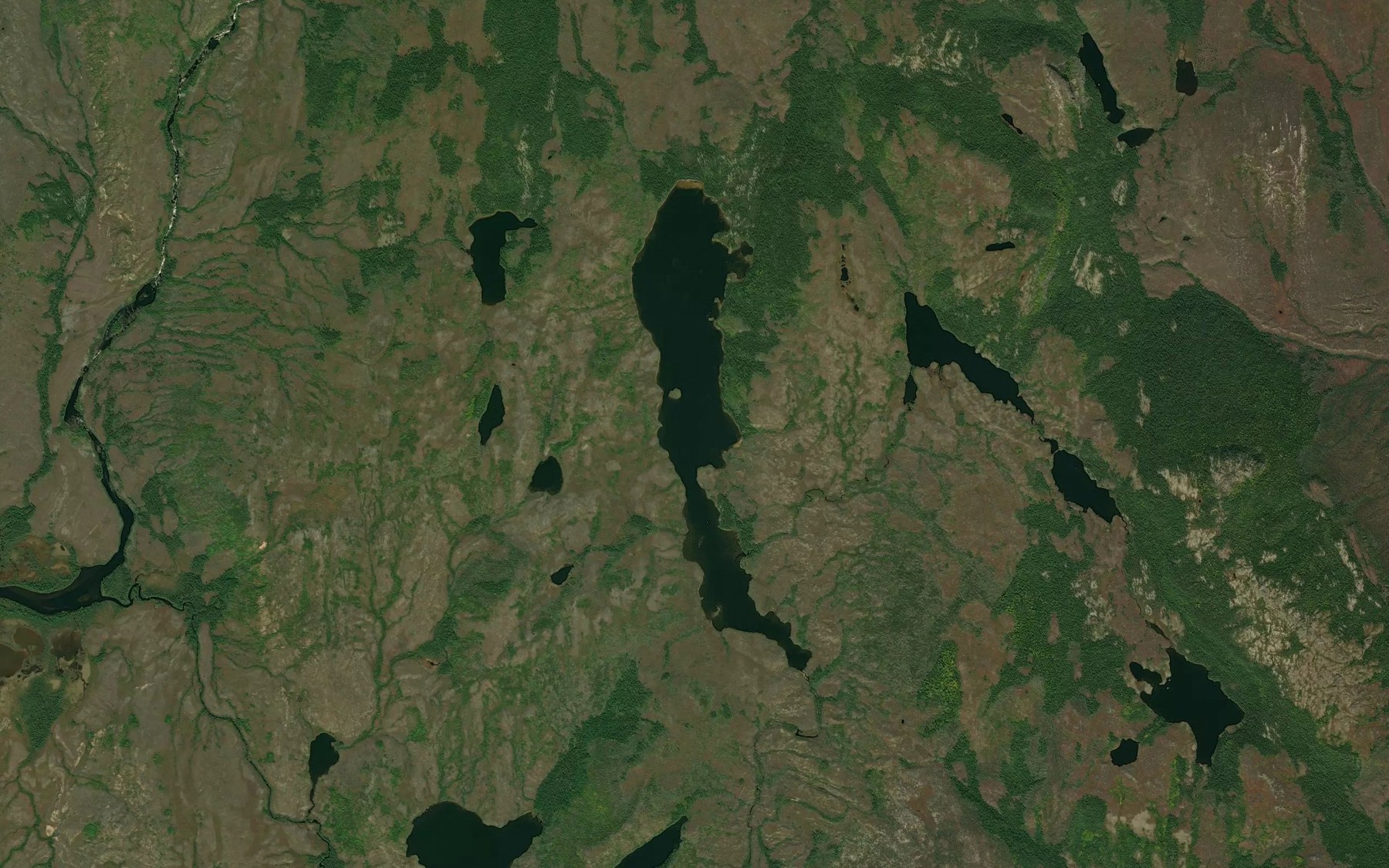 Satellite map of the Lac Kapanien Umiskumin