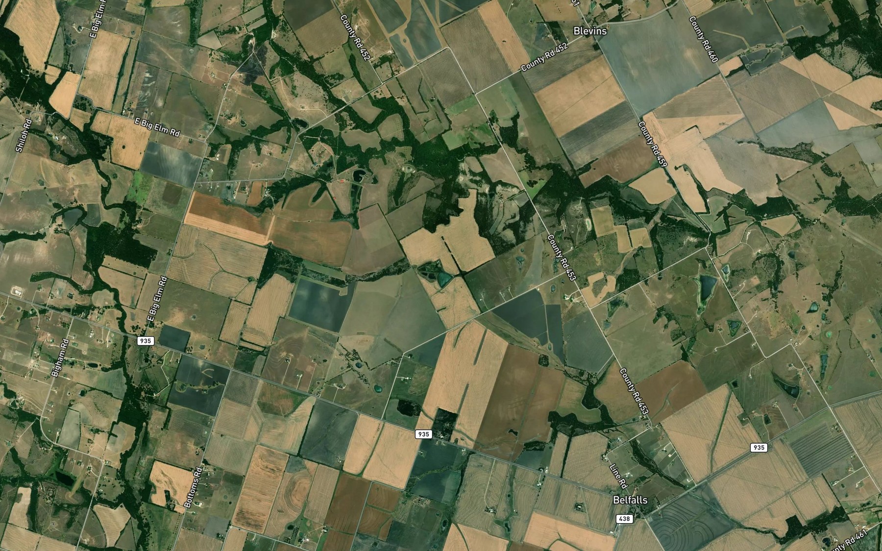 Satellite map of the Zaleski Lake