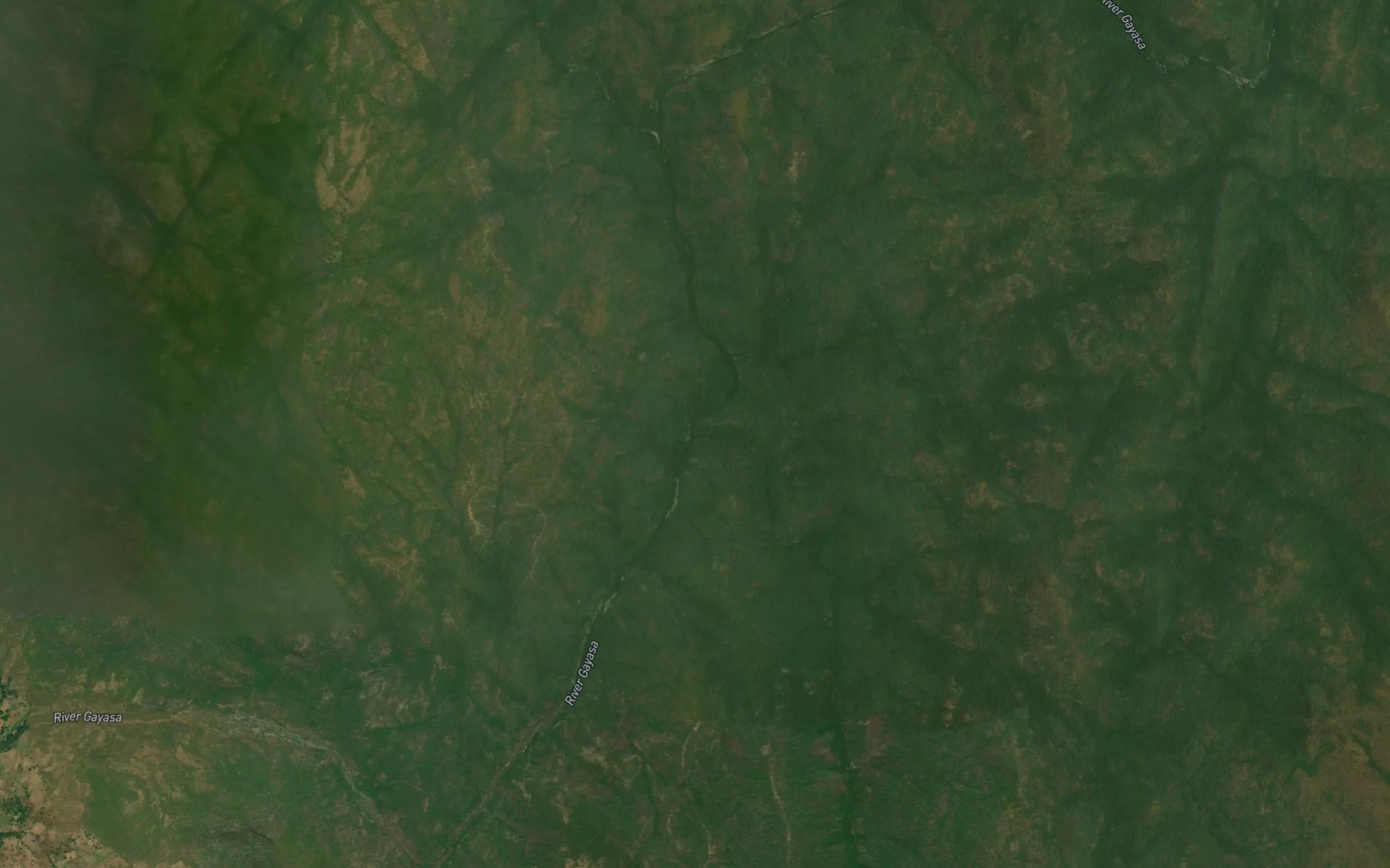 Satellite map of the River Jajou