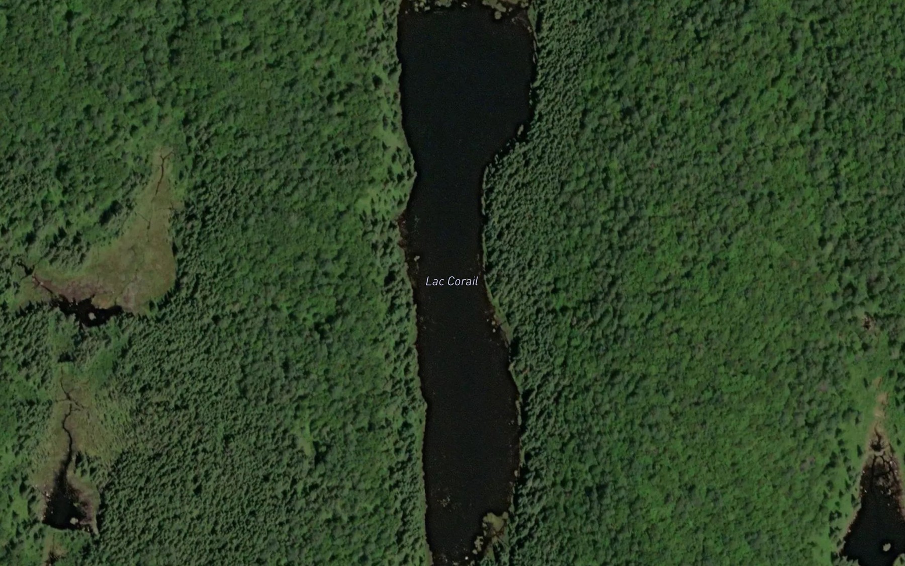 Satellite map of the Lac Corail