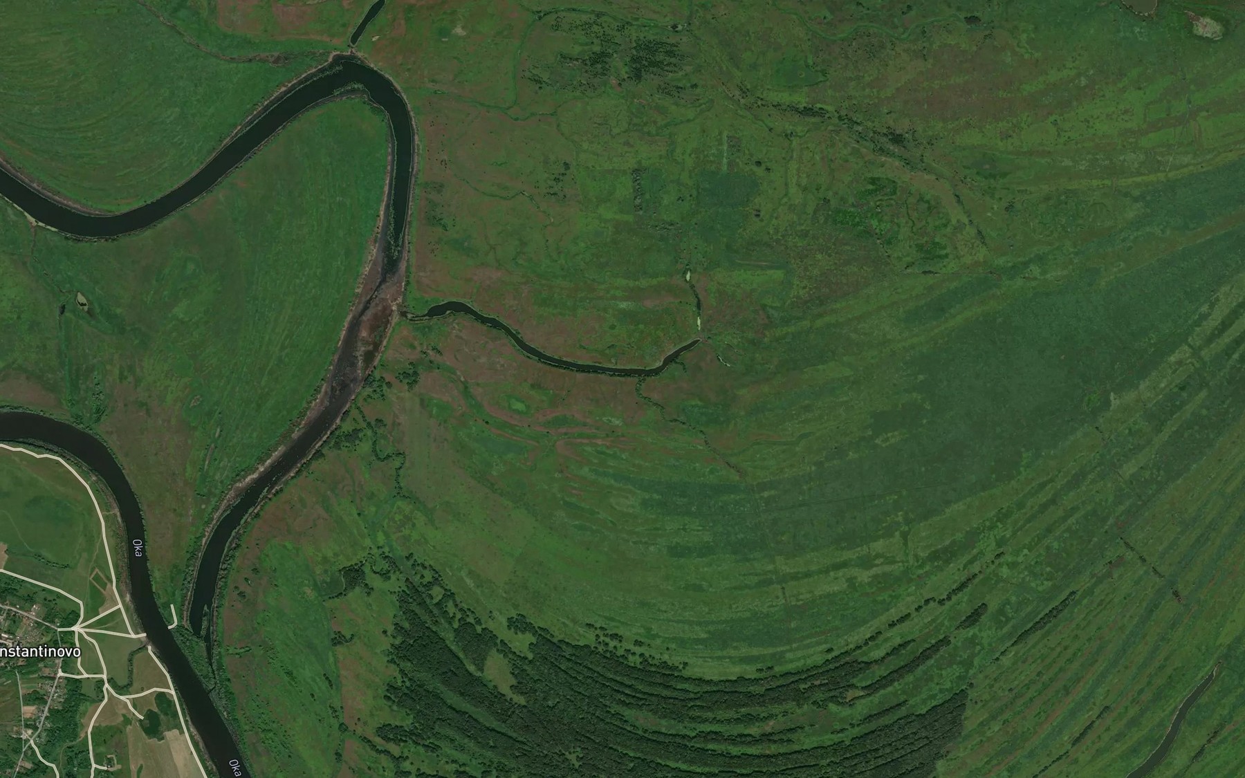 Satellite map of the Ozero Yegovo