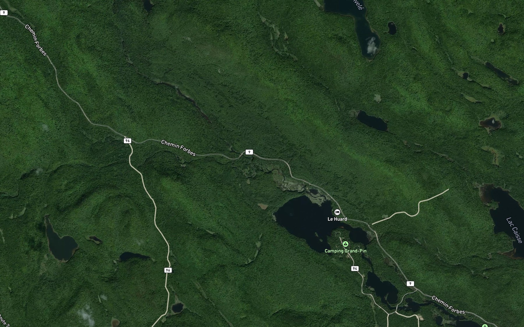 Satellite map of the Ruisseau Girondin
