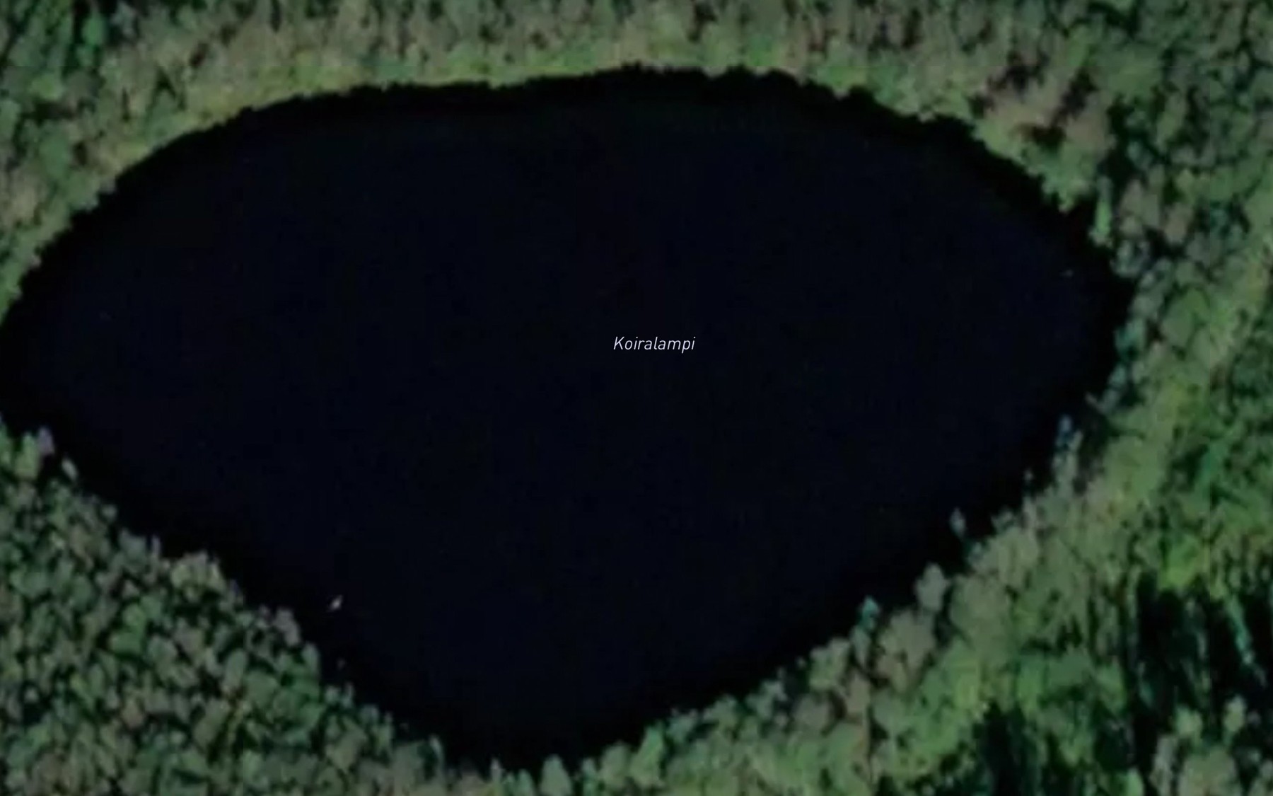 Satellite map of the Koiralampi