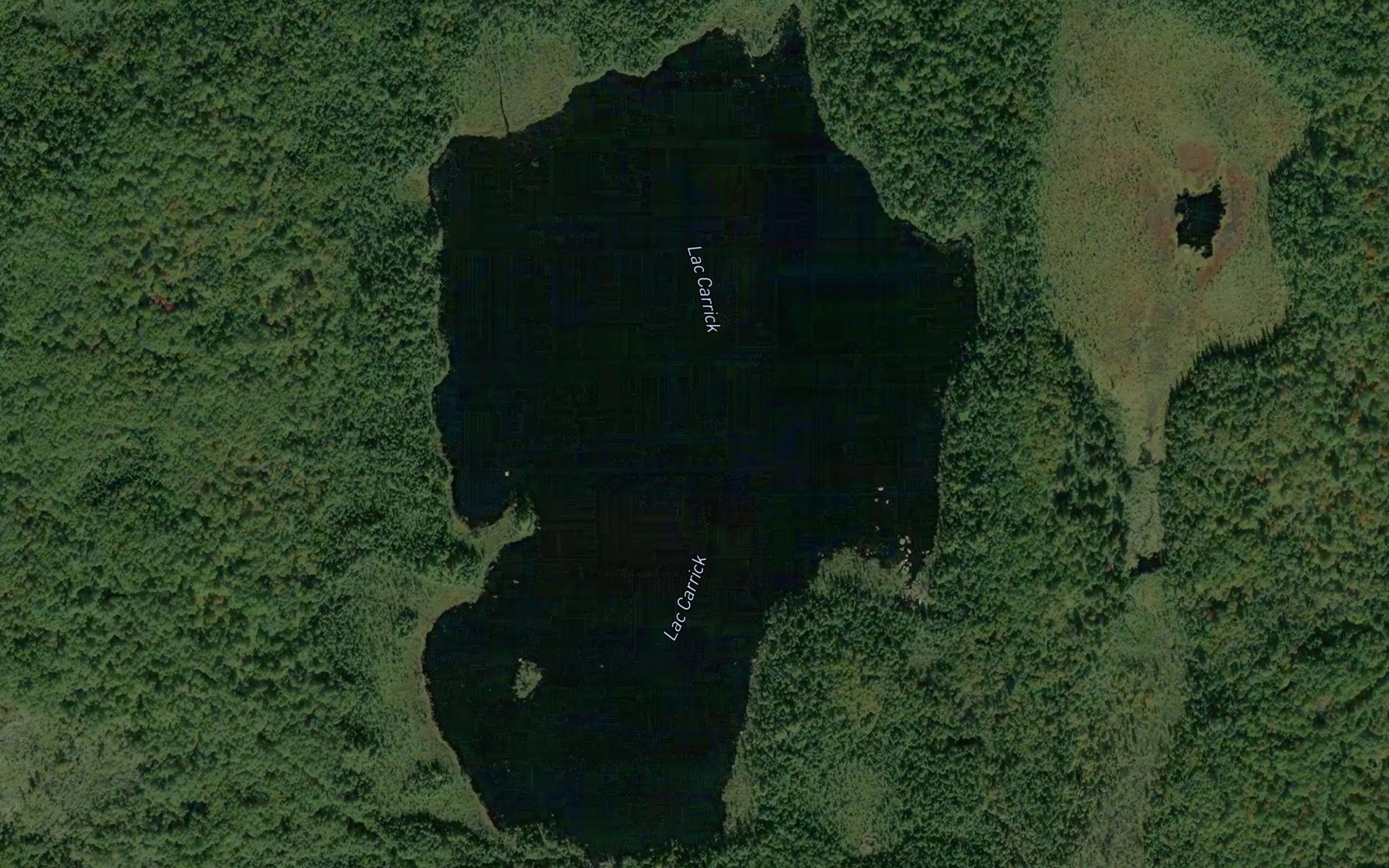Satellite map of the Lac Carrick