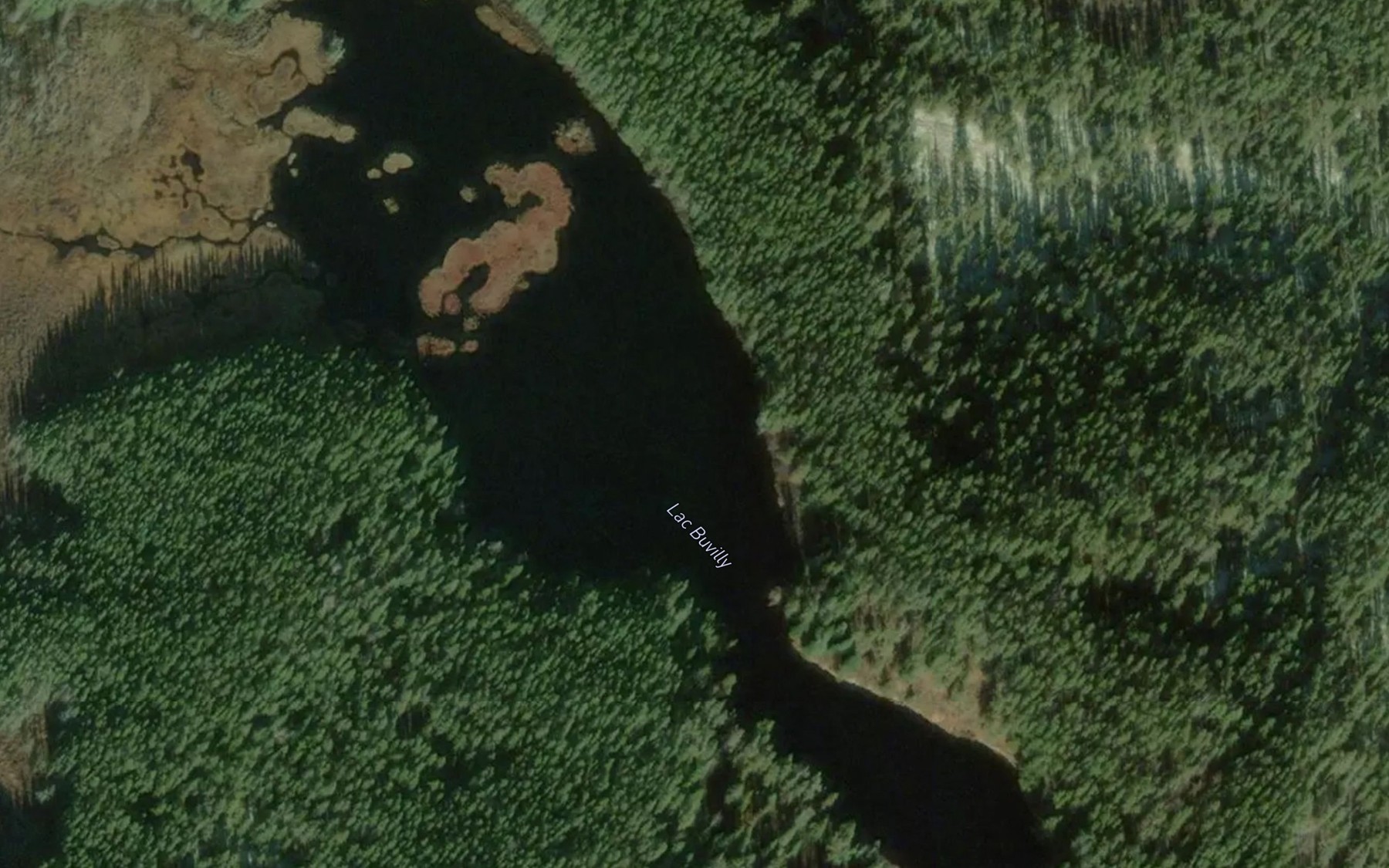 Satellite map of the Lac Buvilly