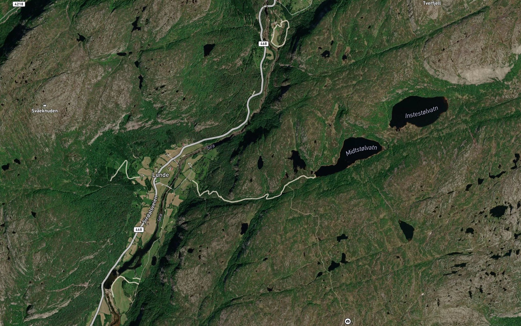 Satellite map of the Litleheitjodn