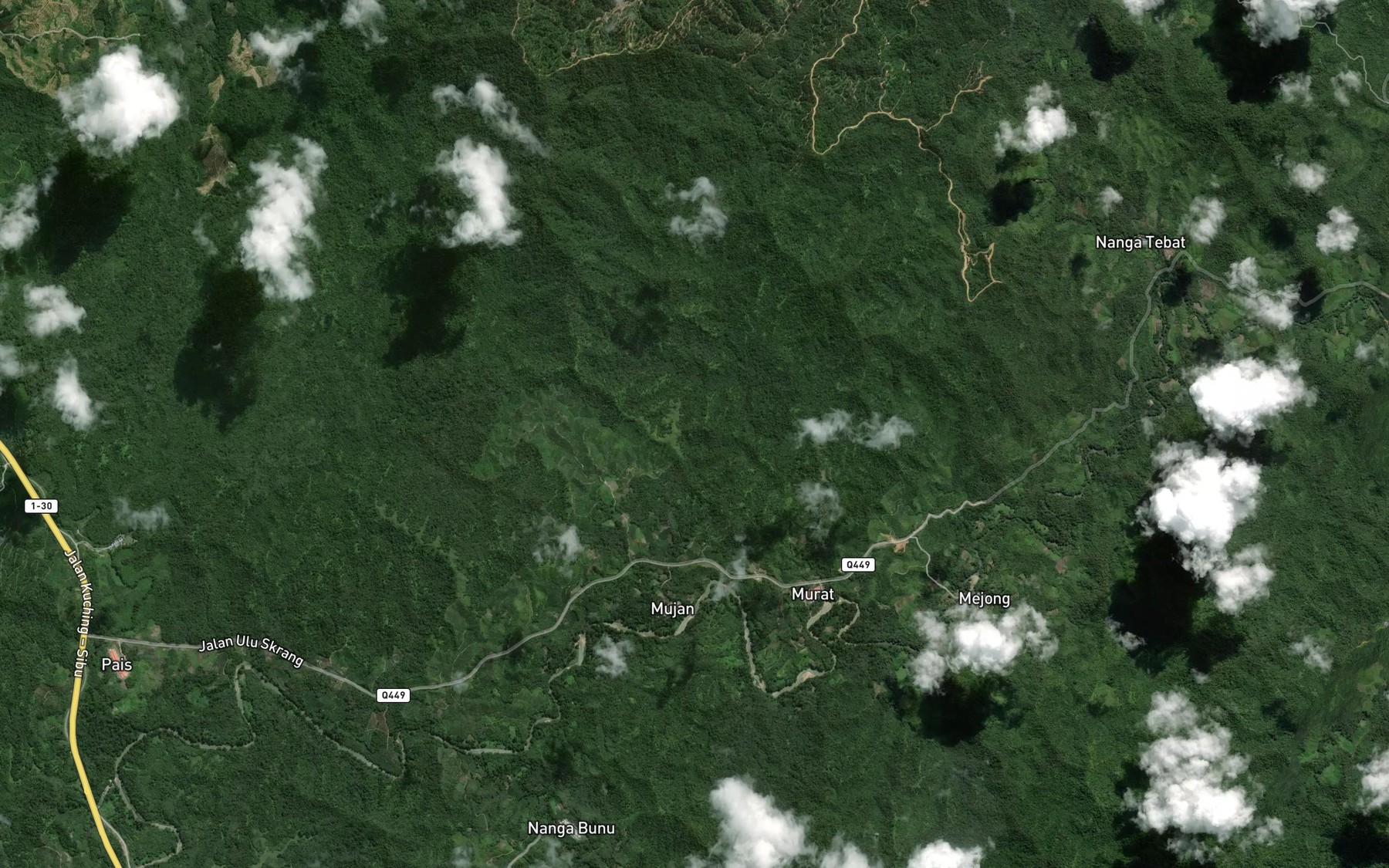 Satellite map of the Sungai Murat