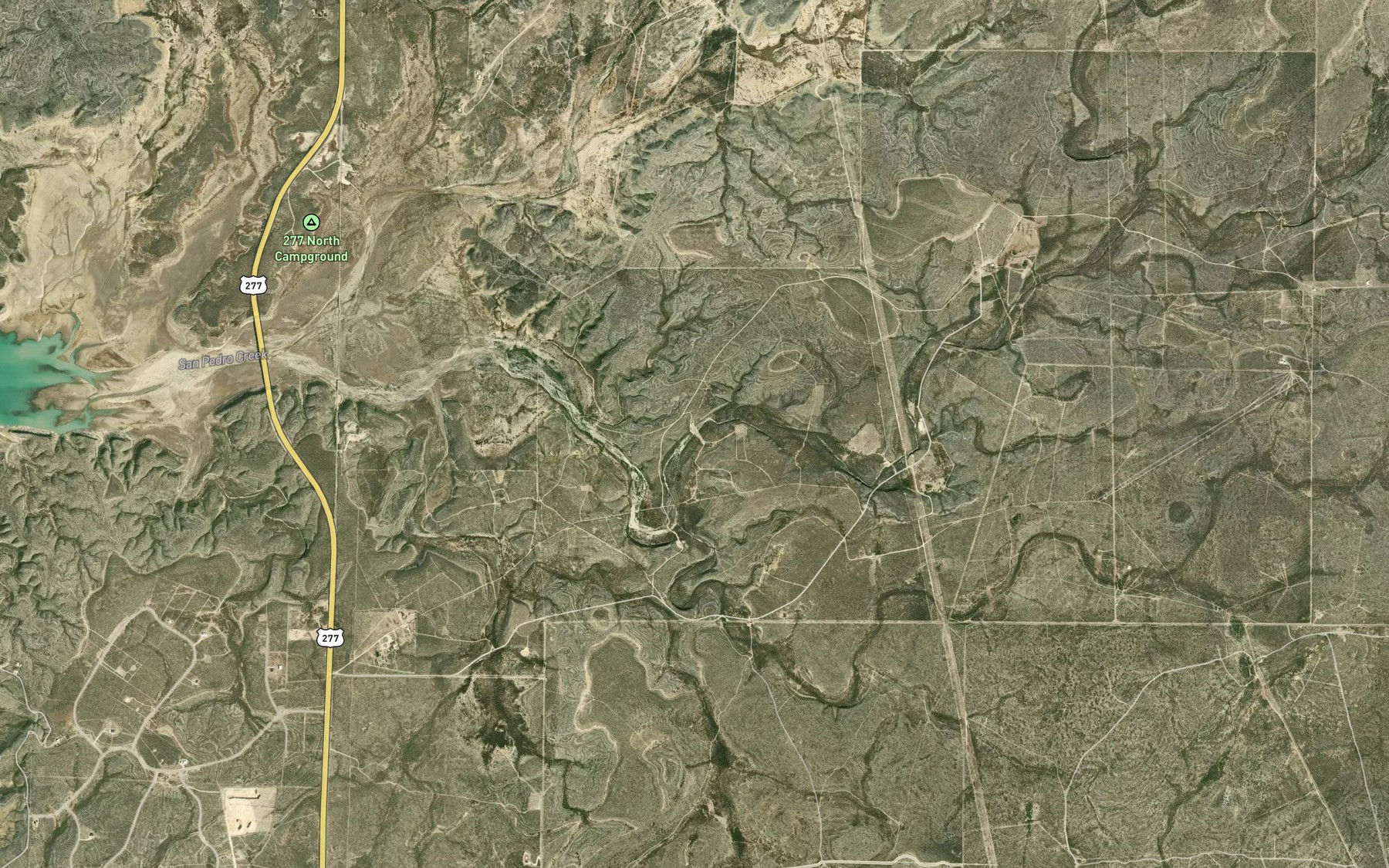 Satellite map of the San Pedro Creek