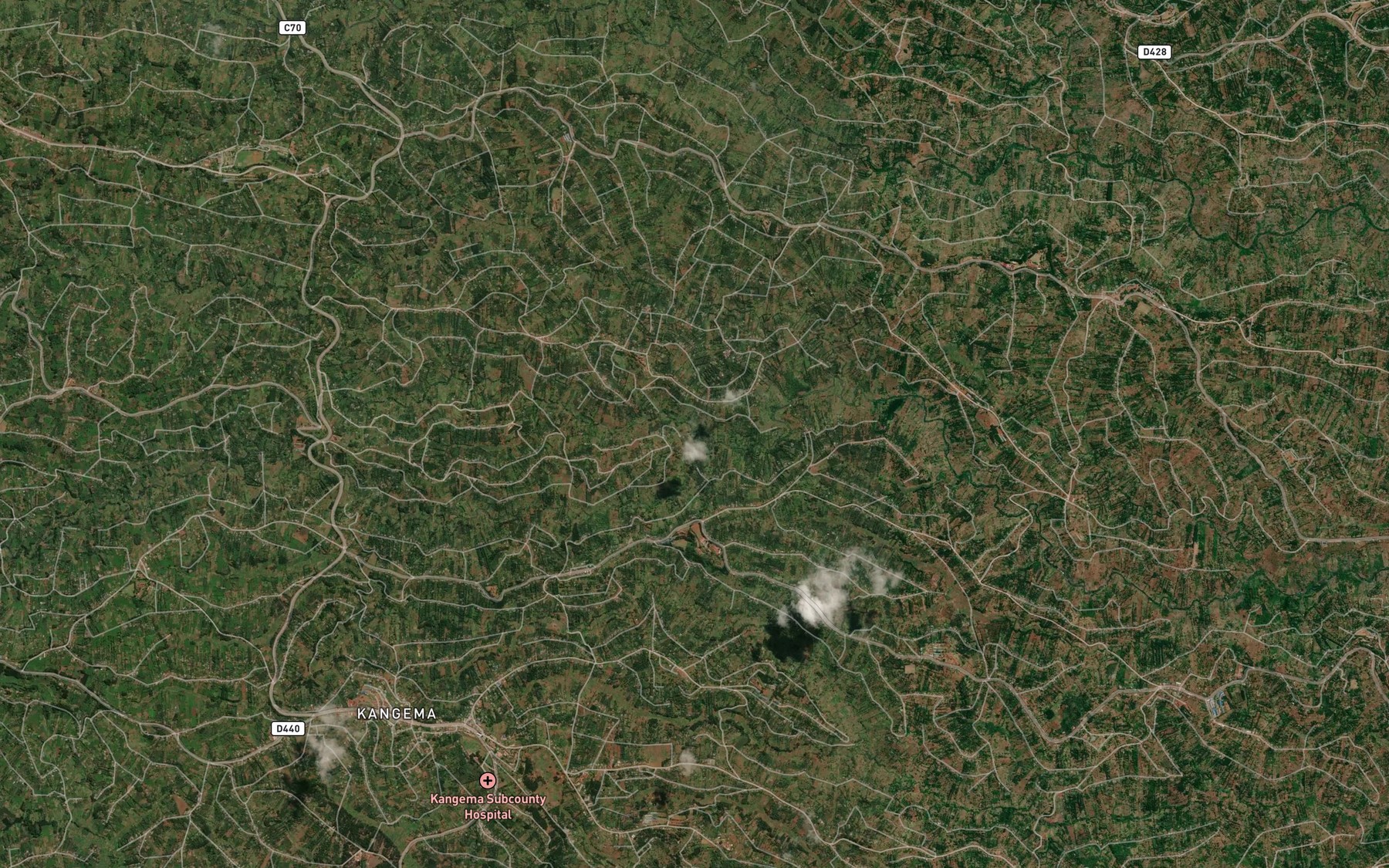 Satellite map of the South Mathioya