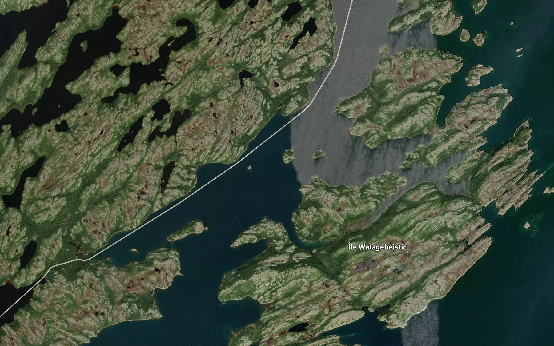 Satellite map of the Detroit Watagheistic