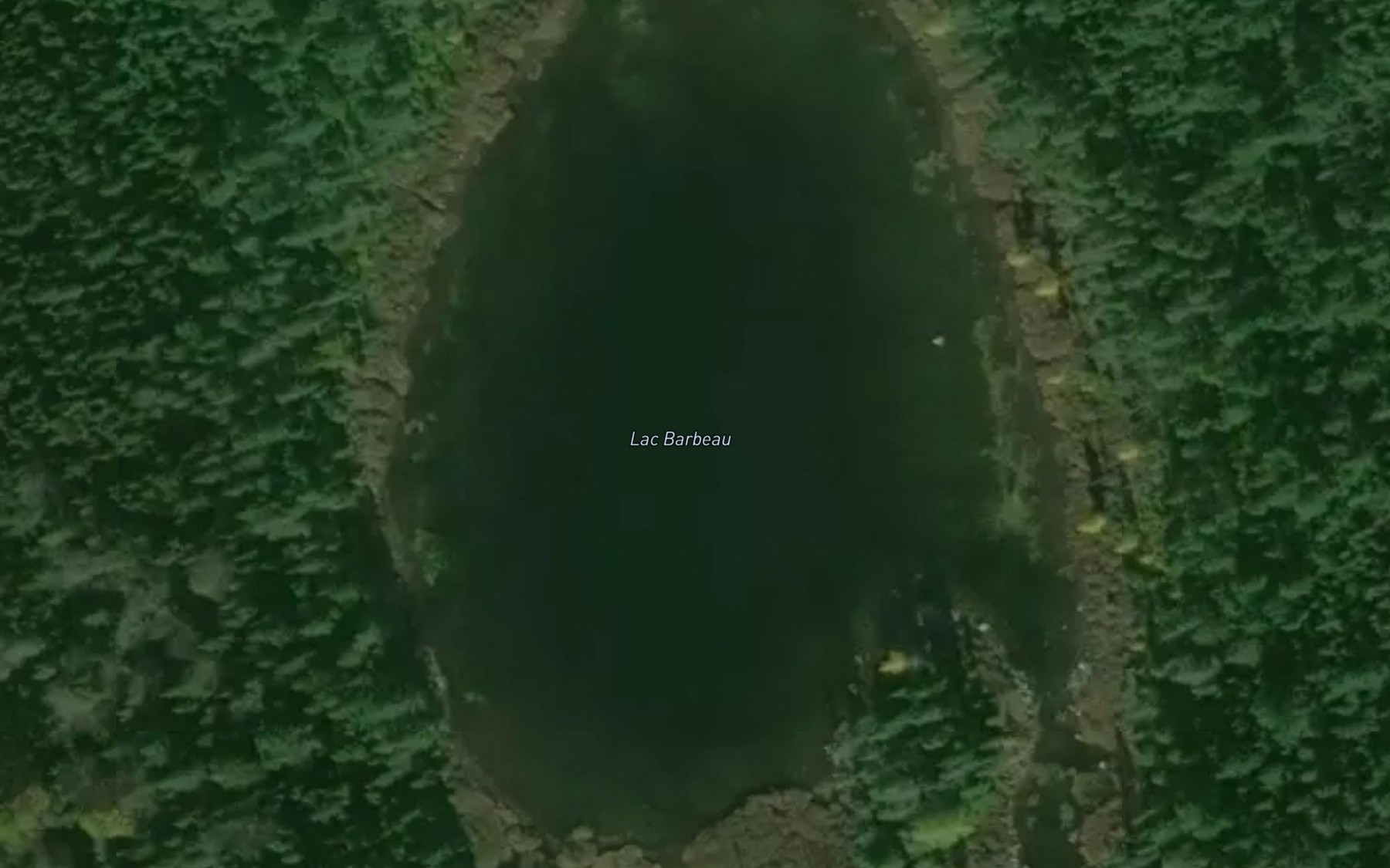 Satellite map of the Lac Barbeau