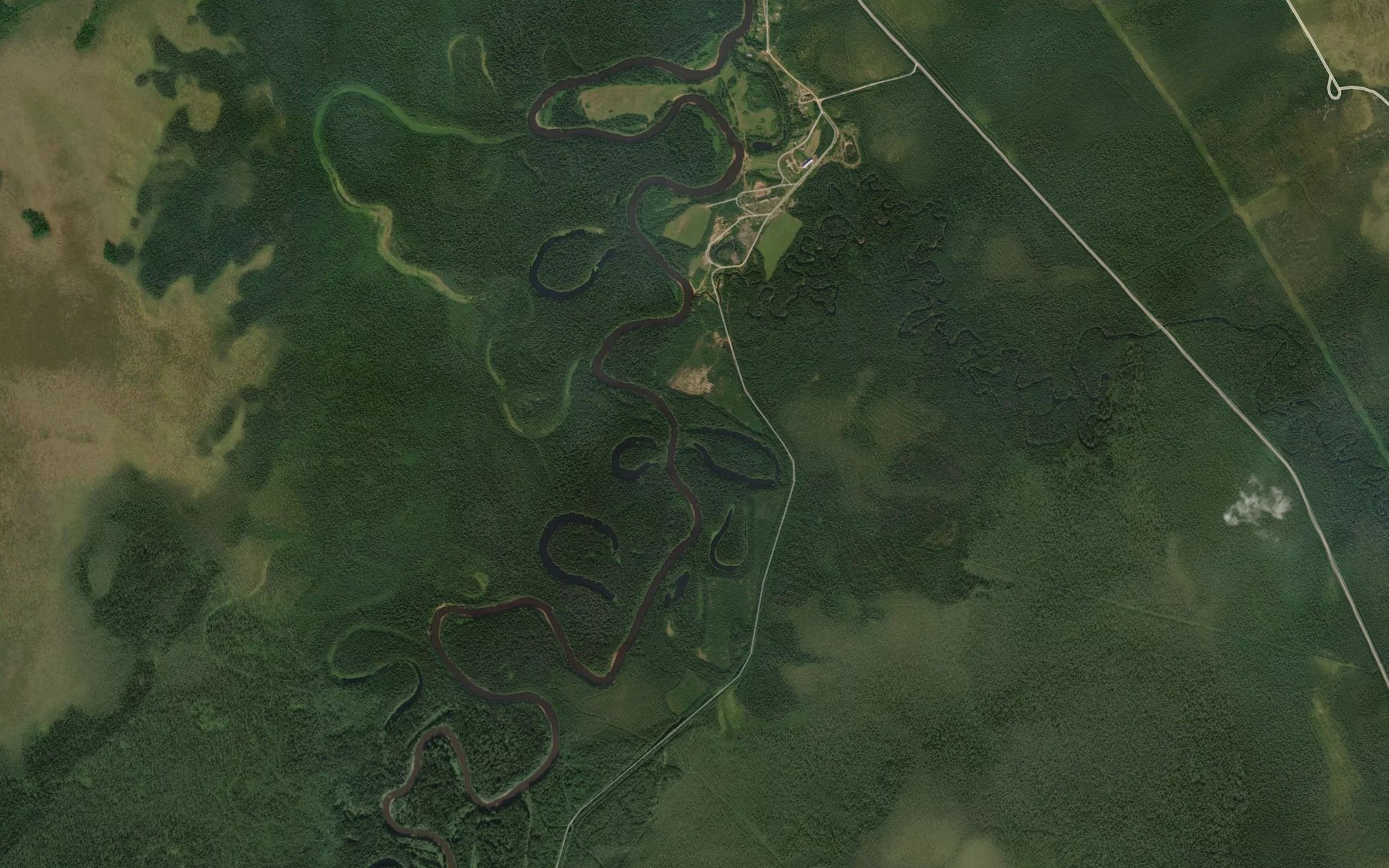 Satellite map of the Dzhebol