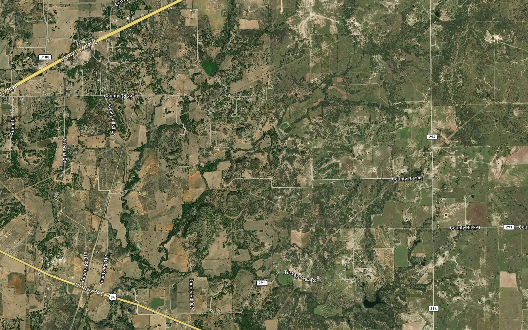Satellite map of the Jenkings Spring