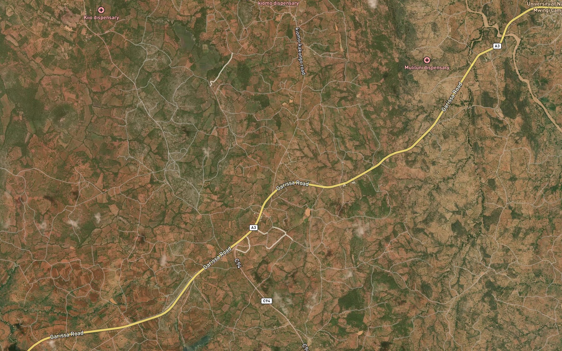 Satellite map of the Bondoni