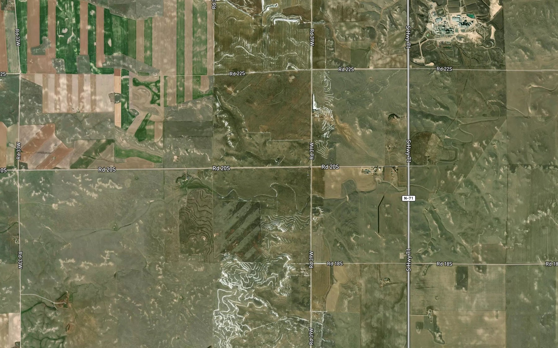 Satellite map of the Yung South Reservoir