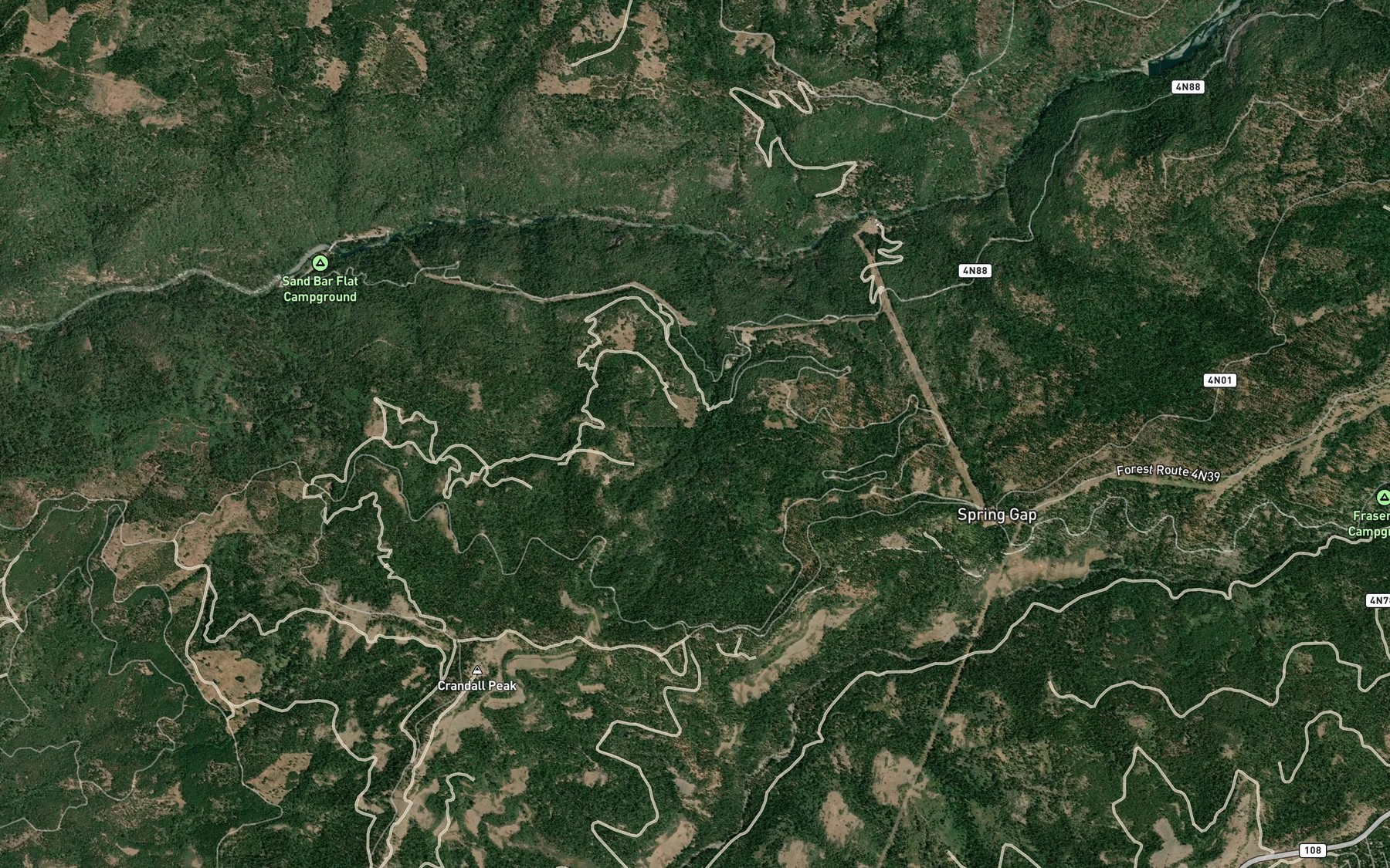 Satellite map of the Tunnel Creek