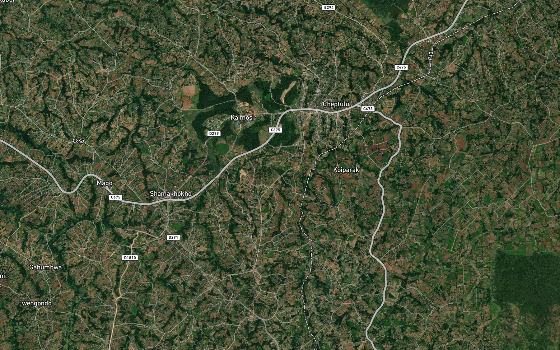 Satellite map of the Gorsor