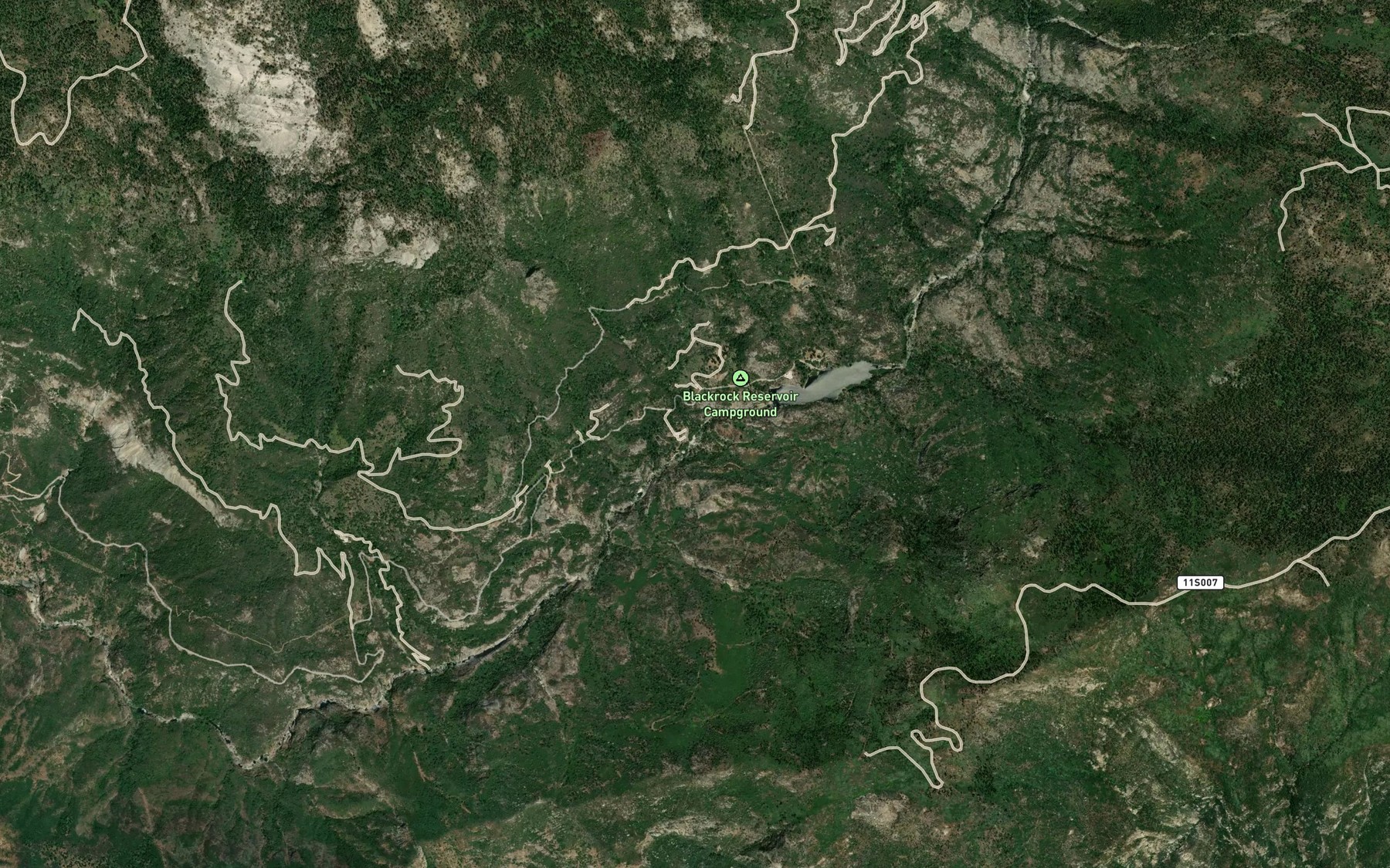Satellite map of the Black Rock Creek